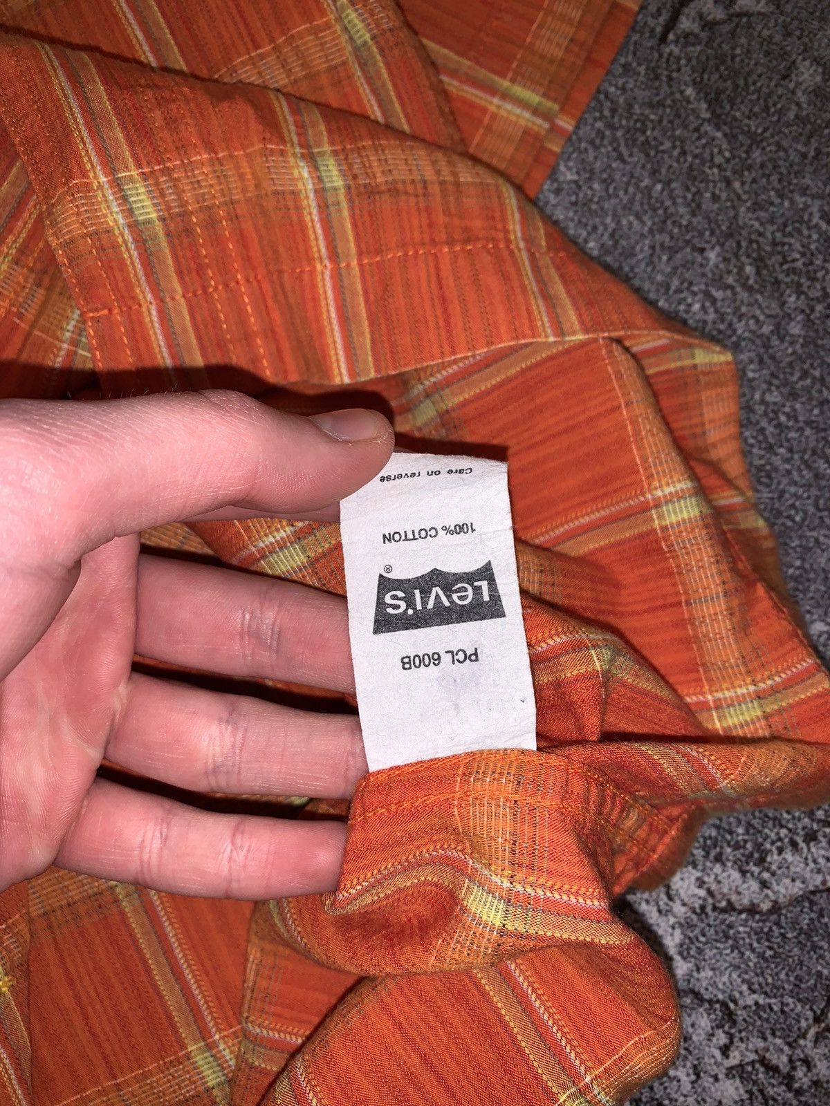 Levi's × Vintage Levi’s flannel shirt short sleeve polo button tee T-shirt Size US XL / EU 56 / 4 - 7 Thumbnail