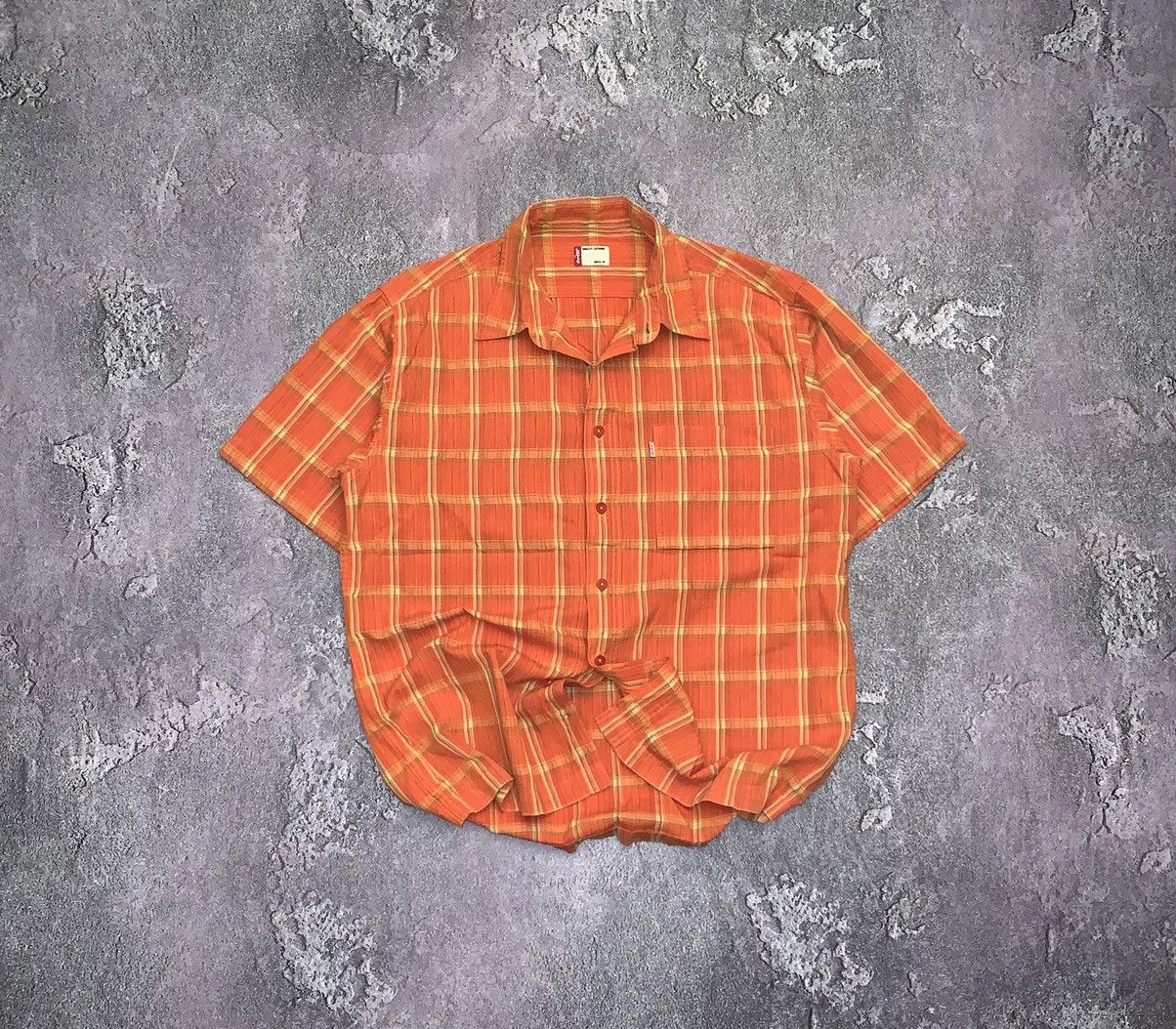 Levi's × Vintage Levi’s flannel shirt short sleeve polo button tee T-shirt Size US XL / EU 56 / 4 - 1 Thumbnail