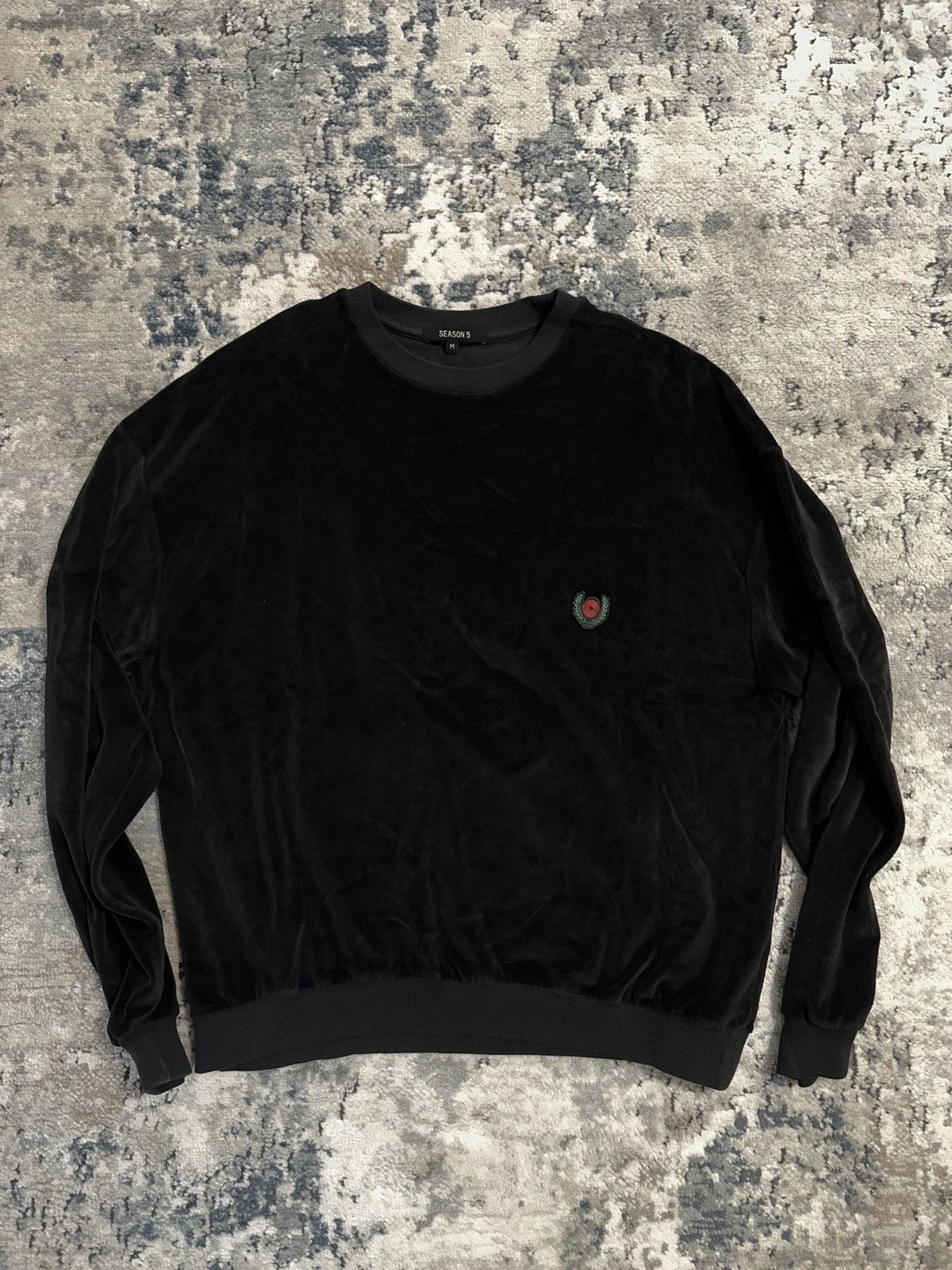 Yeezy Season Yeezy Season 5 Velour Crewneck | Grailed