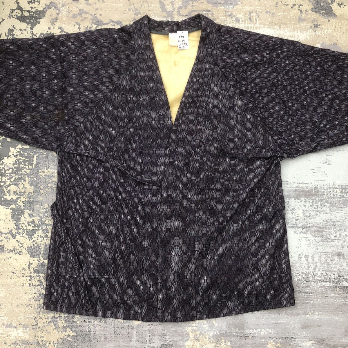 Japanese Brand × Vintage Y44. VTG JAPAN FLEECE TRADITIONAL KIMONO JACKET Size US L / EU 52-54 / 3 - 2 Thumbnail
