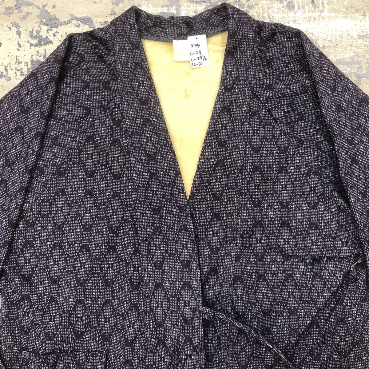 Japanese Brand × Vintage Y44. VTG JAPAN FLEECE TRADITIONAL KIMONO JACKET Size US L / EU 52-54 / 3 - 4 Thumbnail