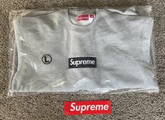 Supreme Box Logo Crewneck Grey – Senikersku