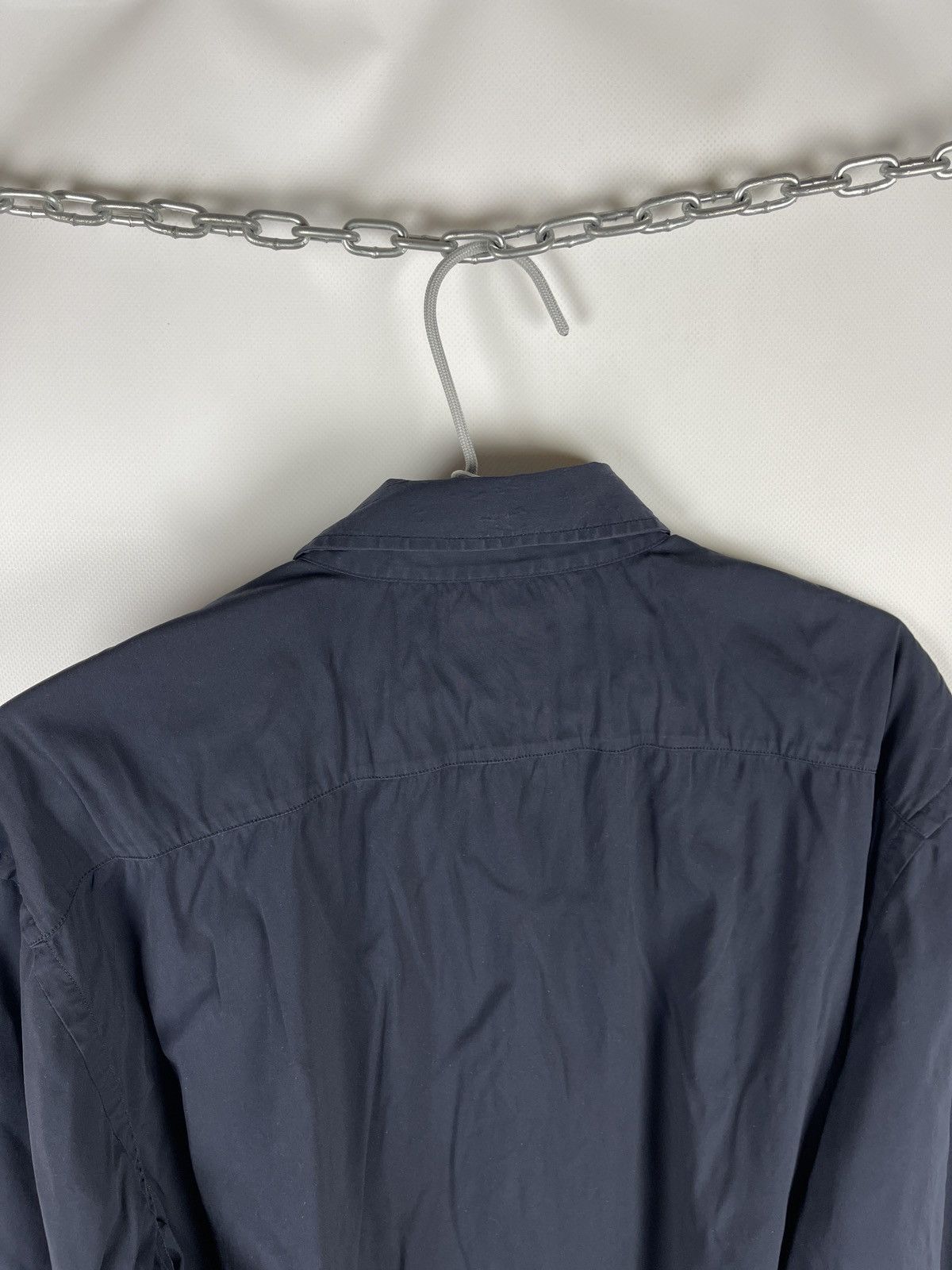 Prada Prada made in Italy navy cotton shirt size 41 16 Size US L / EU 52-54 / 3 - 15 Thumbnail