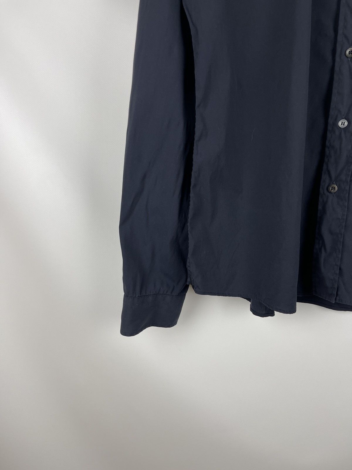 Prada Prada made in Italy navy cotton shirt size 41 16 Size US L / EU 52-54 / 3 - 4 Thumbnail