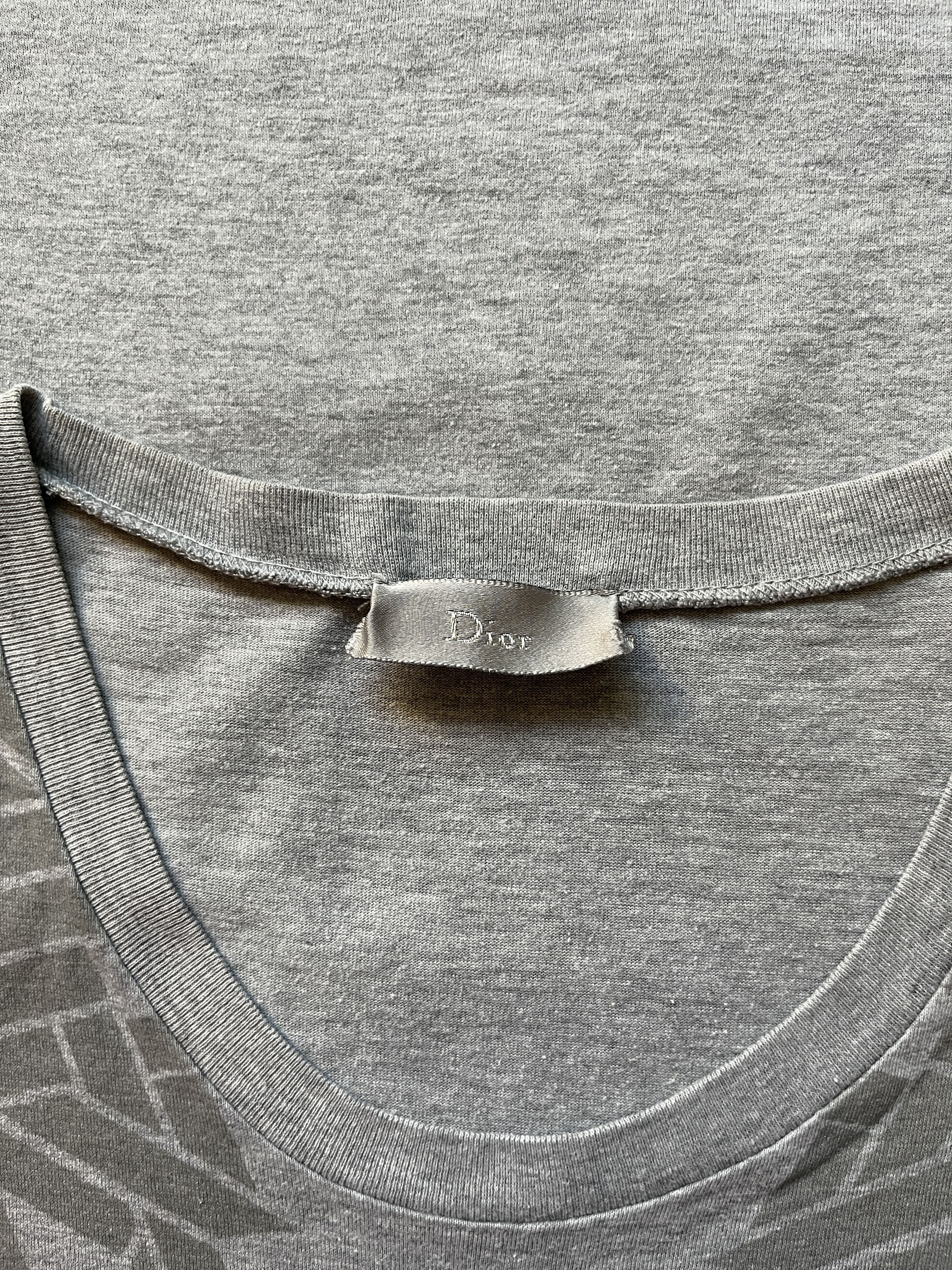 Dior × Hedi Slimane ⚡️QUICK SALE⚡️Dior by Hedi Slimane Grey Tshirt Short Sleeve Size US XS / EU 42 / 0 - 3 Thumbnail