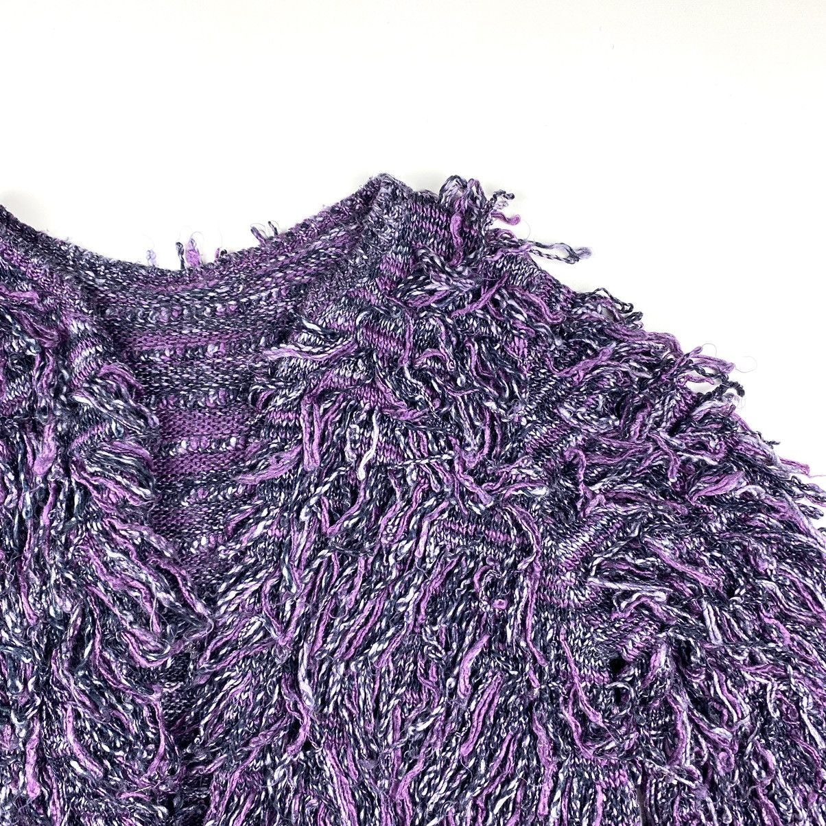 Japanese Brand 90s Vintage Japanese Fuzzy Mohair Style Cardigan Sweater Size M / US 6-8 / IT 42-44 - 4 Thumbnail