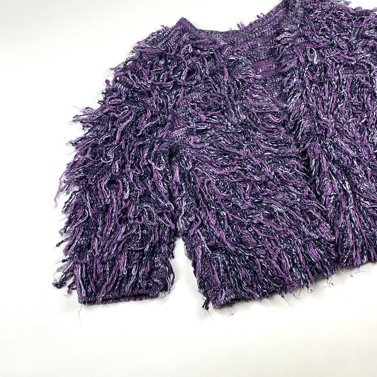 Japanese Brand 90s Vintage Japanese Fuzzy Mohair Style Cardigan Sweater Size M / US 6-8 / IT 42-44 - 2 Thumbnail
