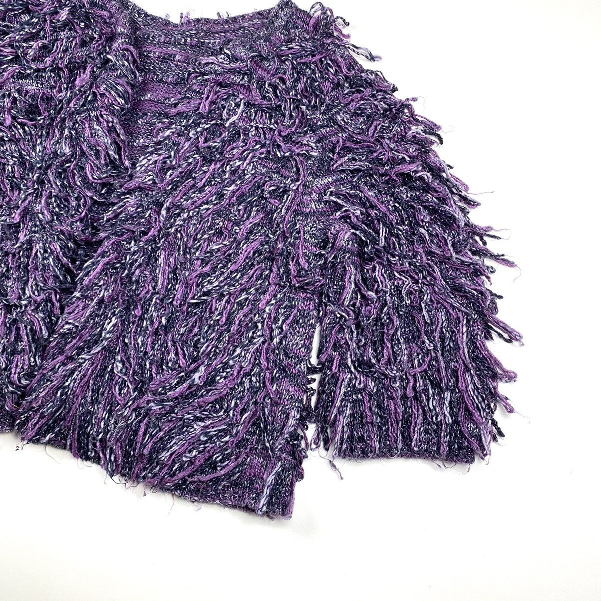 Japanese Brand 90s Vintage Japanese Fuzzy Mohair Style Cardigan Sweater Size M / US 6-8 / IT 42-44 - 3 Thumbnail