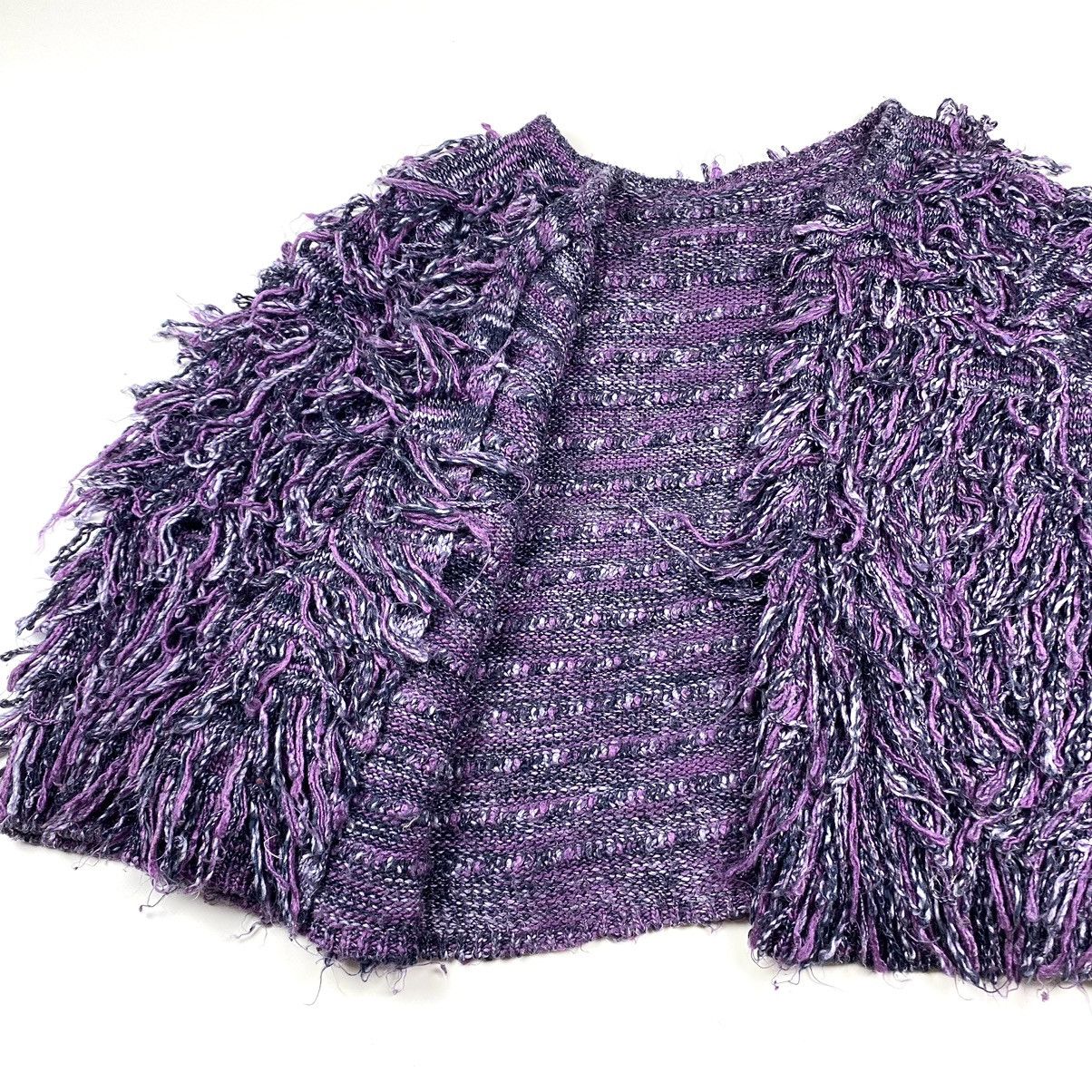 Japanese Brand 90s Vintage Japanese Fuzzy Mohair Style Cardigan Sweater Size M / US 6-8 / IT 42-44 - 7 Thumbnail