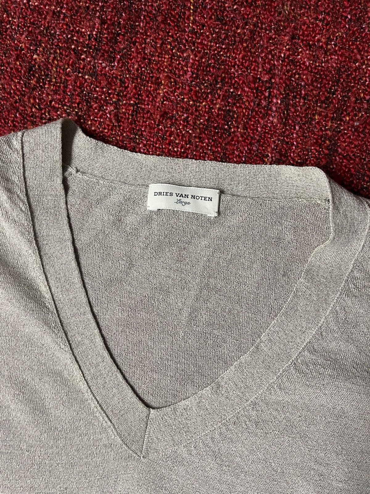 Designer × Dries Van Noten Dries Van Noten silk/wool blend sweater Size L / US 10 / IT 46 - 4 Thumbnail