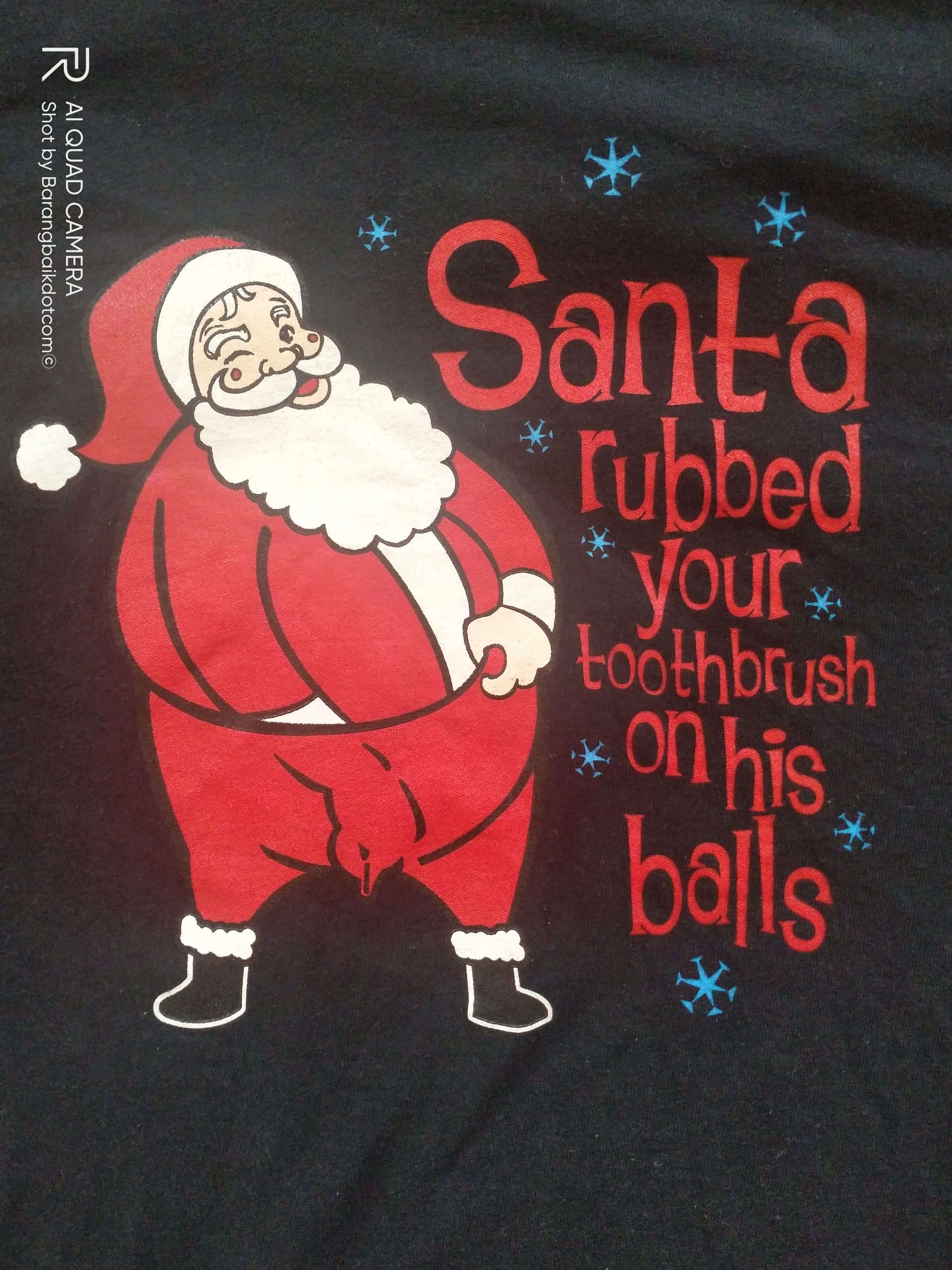 Vintage Parody Santa Claus tee Size US XL / EU 56 / 4 - 2 Thumbnail
