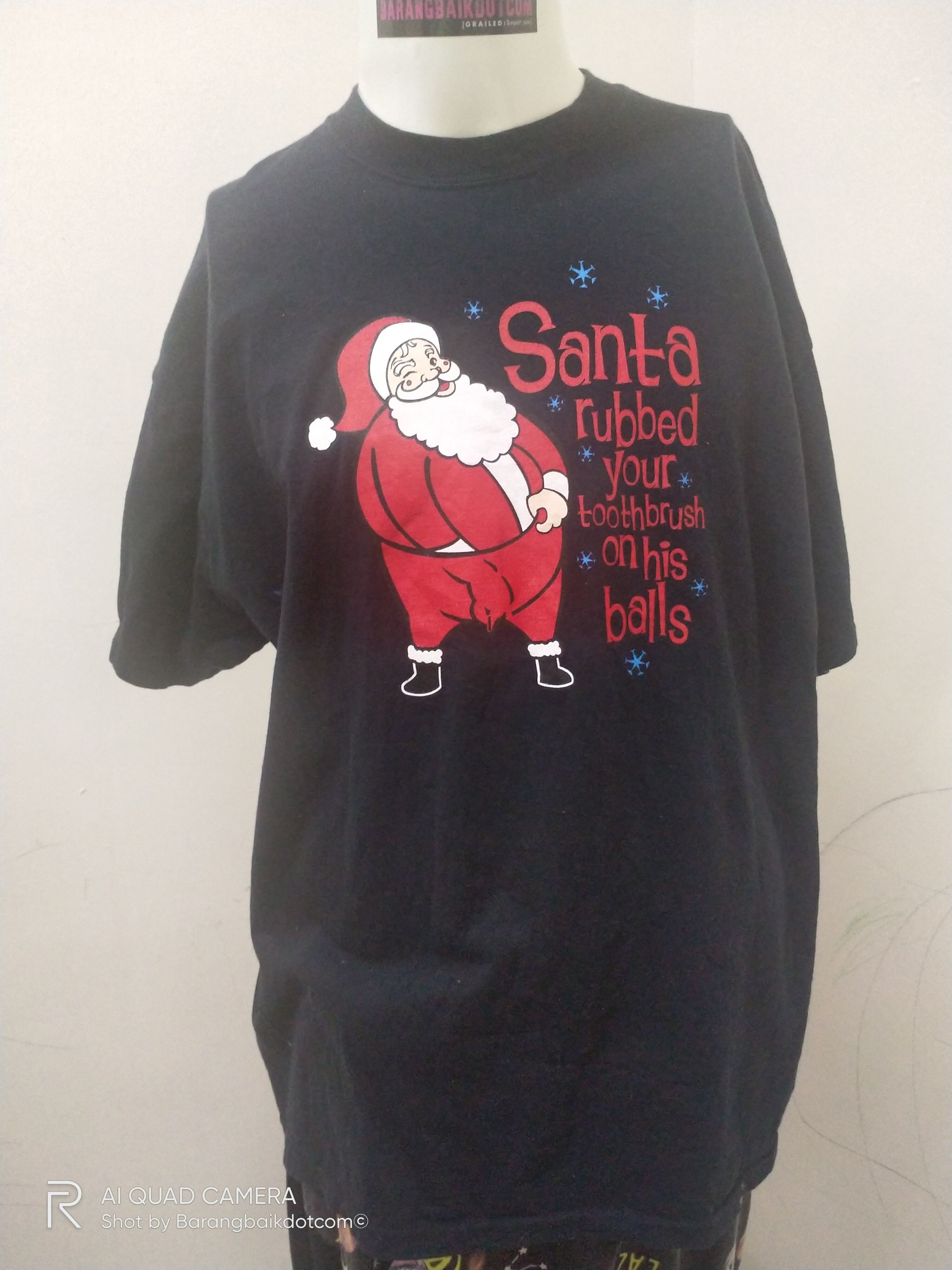 Vintage Parody Santa Claus tee Size US XL / EU 56 / 4 - 1 Thumbnail
