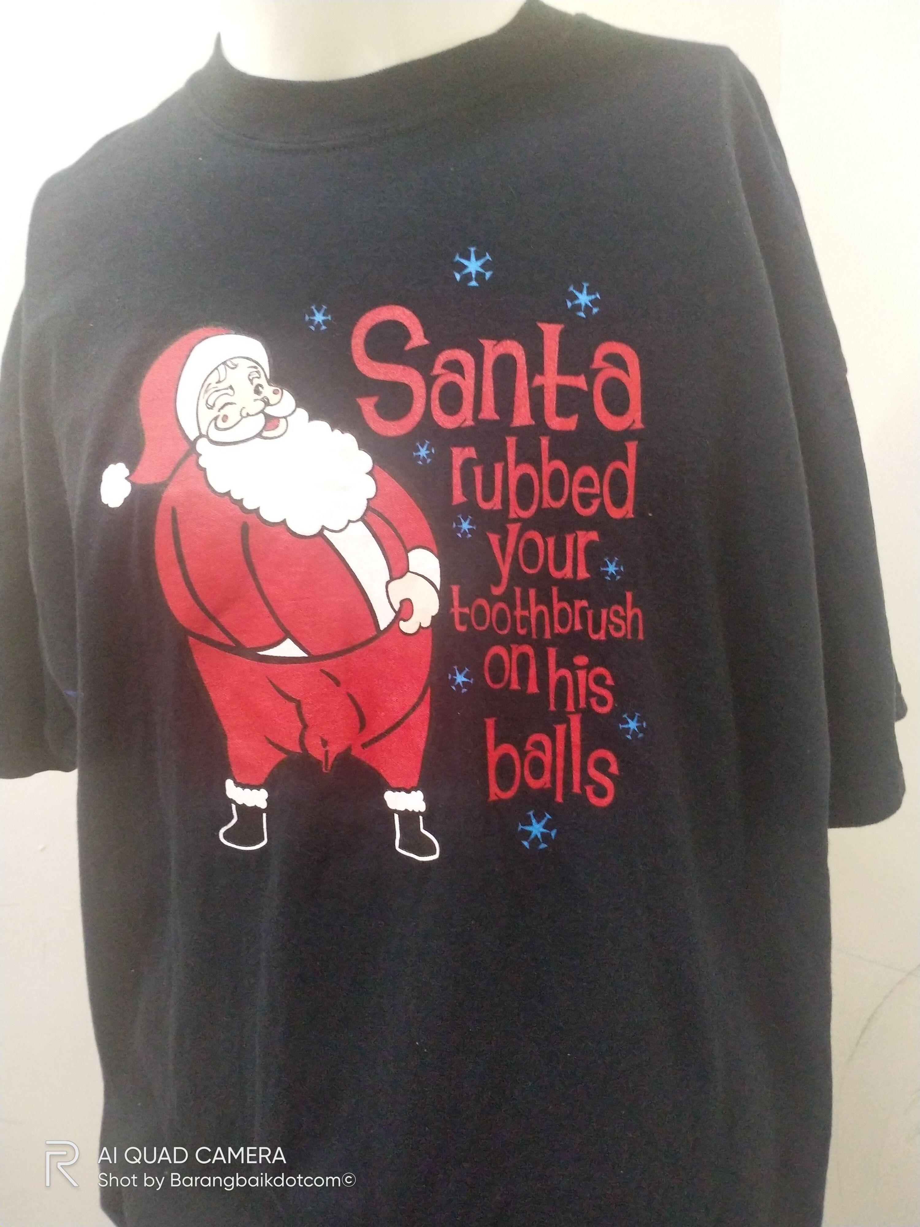 Vintage Parody Santa Claus tee Size US XL / EU 56 / 4 - 4 Thumbnail