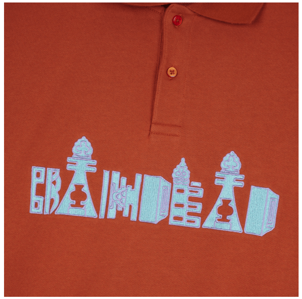Brain Dead Brain Dead Thinking Game Polo Burnt Orange • M Size US M / EU 48-50 / 2 - 2 Thumbnail