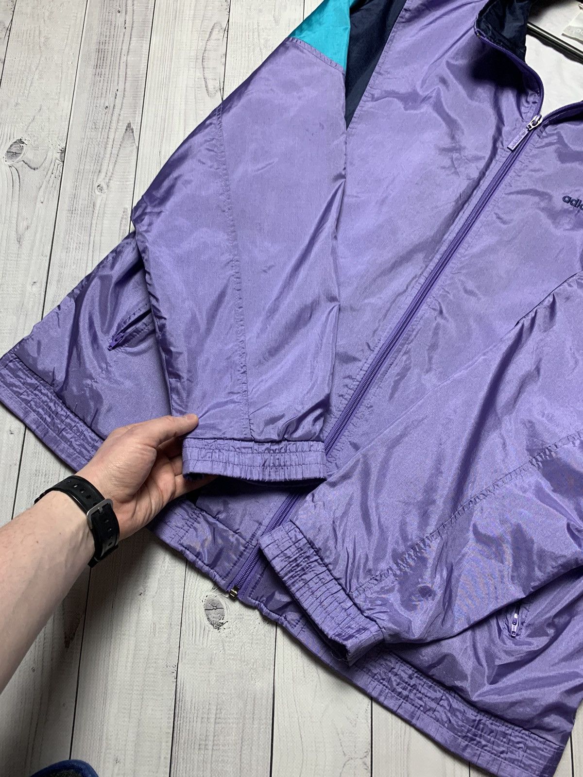Adidas × Vintage Vintage Adidas track jacket size XL purple nylon Size US XL / EU 56 / 4 - 6 Thumbnail