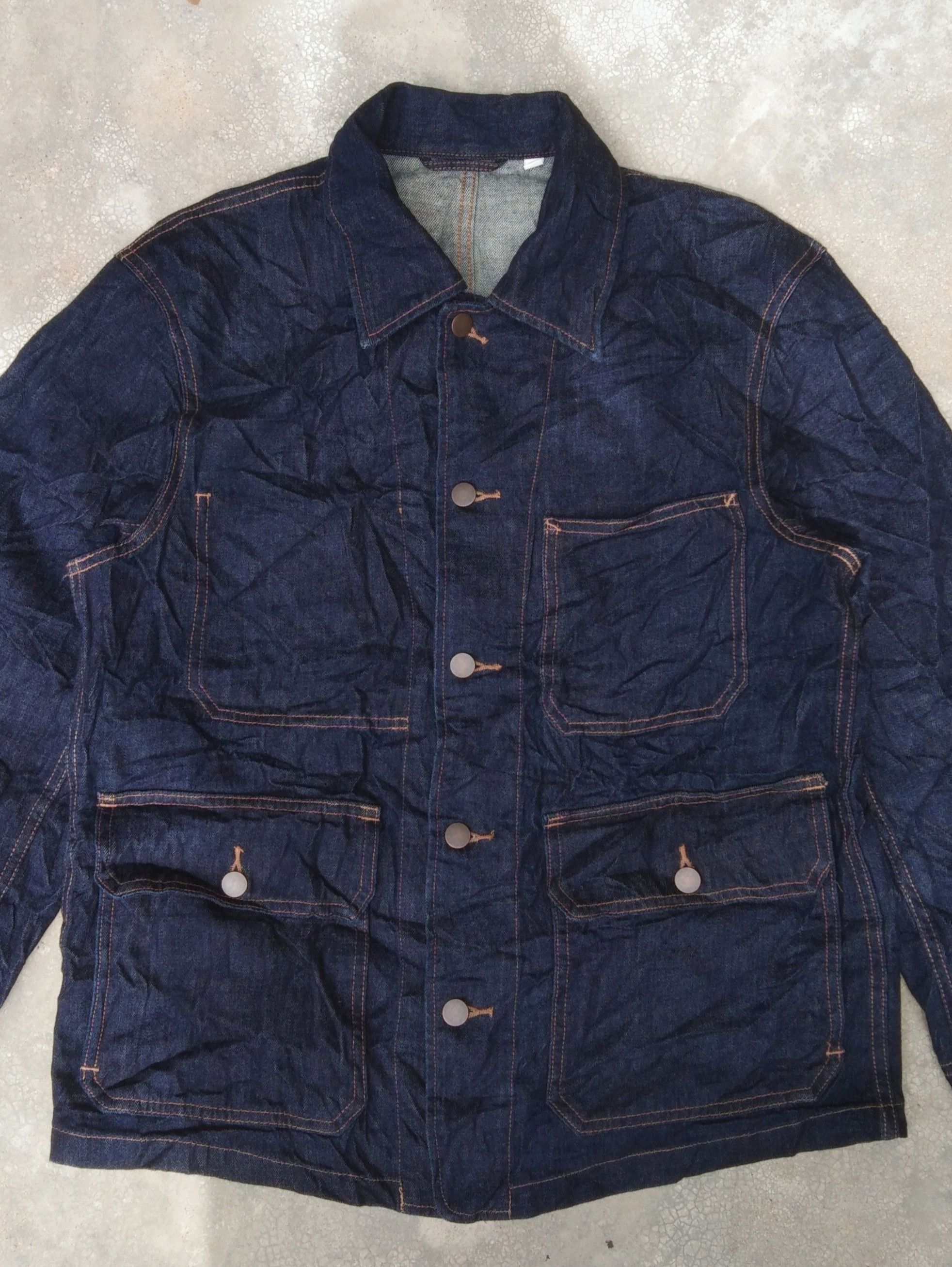 Japanese Brand Uniqlo Denim Jacket Size US M / EU 48-50 / 2 - 3 Thumbnail
