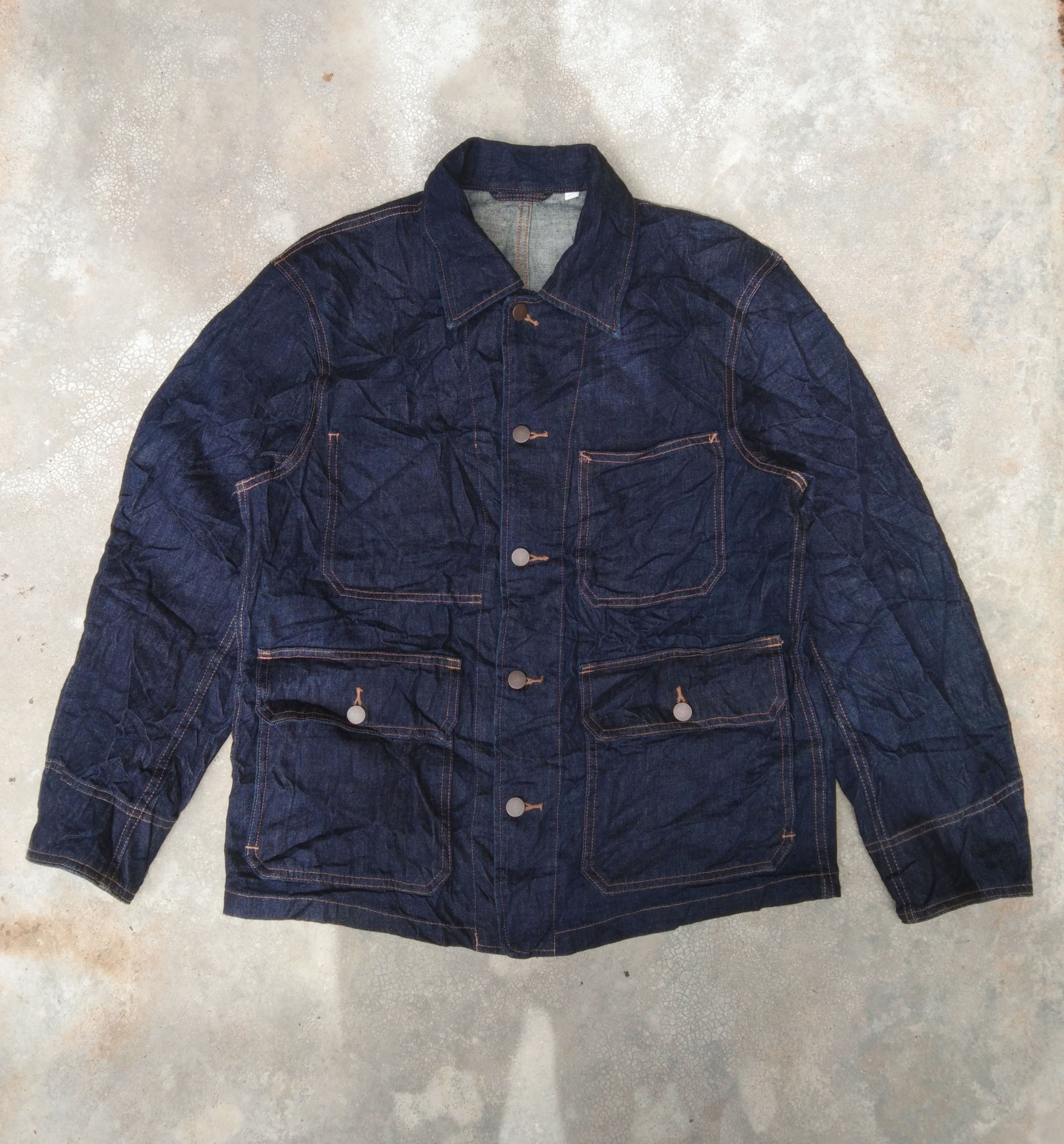 Japanese Brand Uniqlo Denim Jacket Size US M / EU 48-50 / 2 - 1 Thumbnail