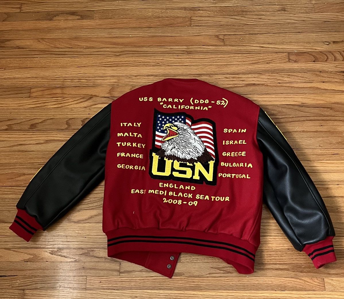 Vintage 2000’s genuine leather military tour jacket Size US XS / EU 42 / 0 - 4 Thumbnail