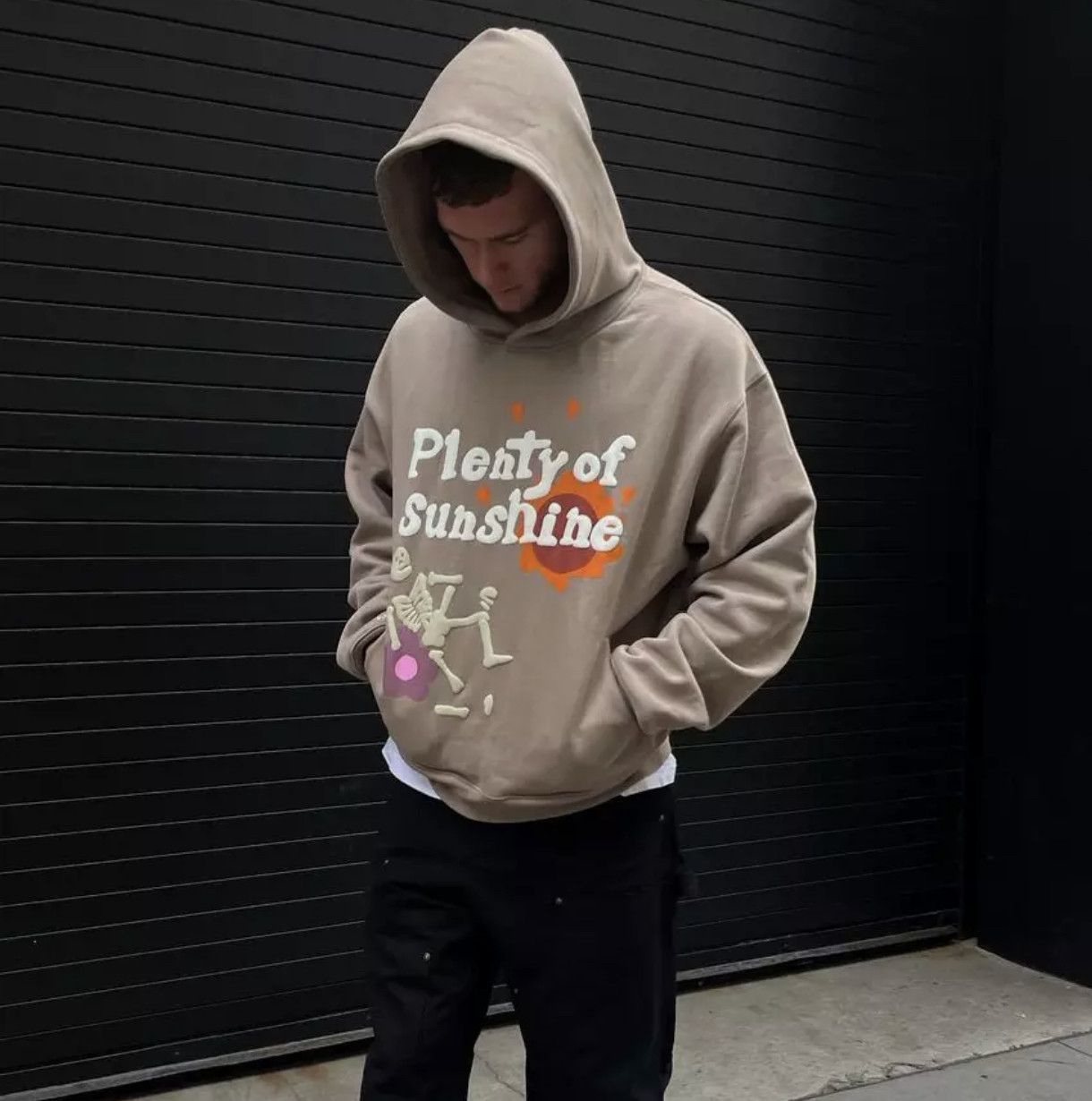 Japanese Brand Skull Skeleton Letter Sunshine Hoodie Size US XL / EU 56 / 4 - 3 Thumbnail