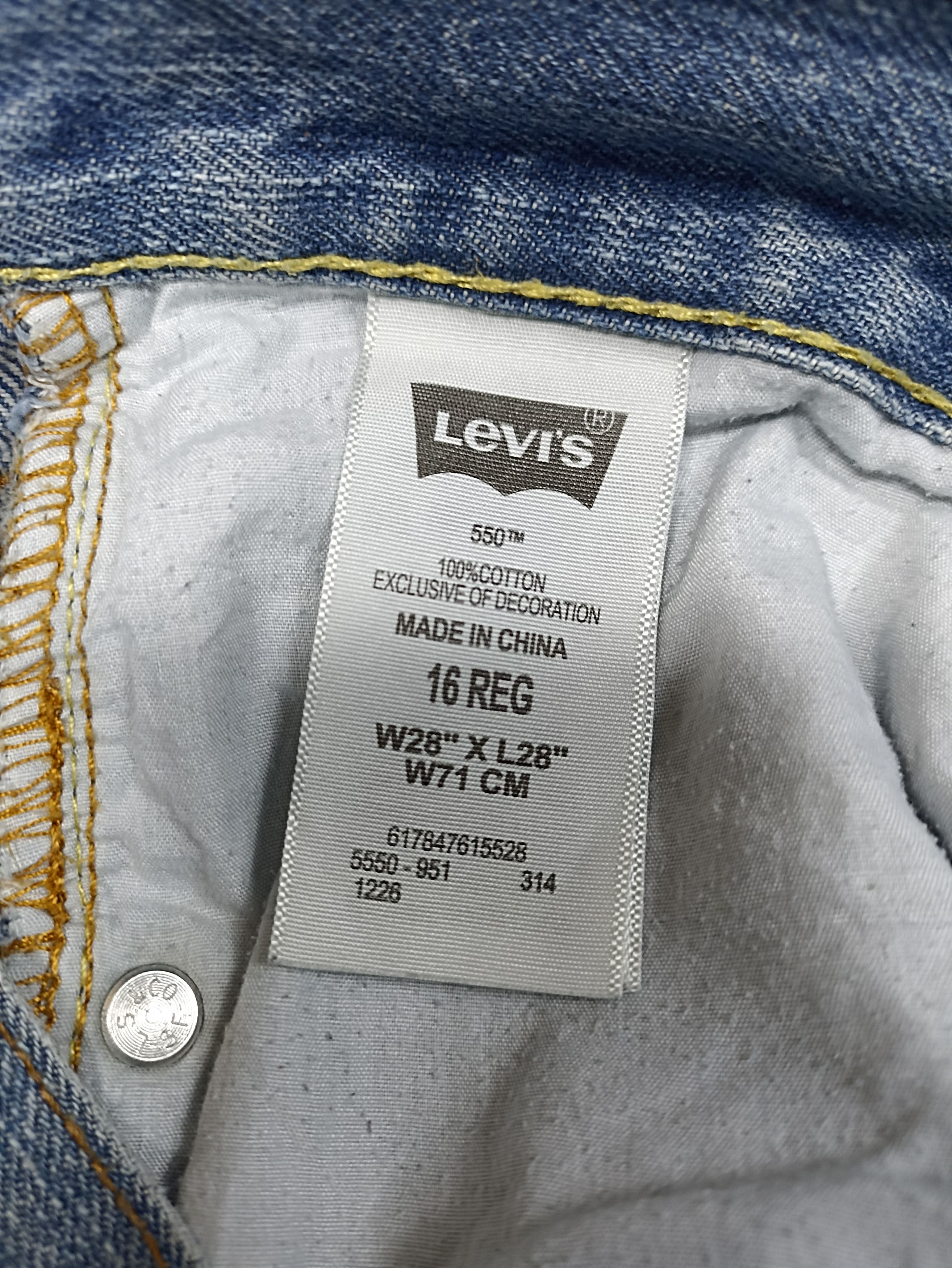 Jean × Levi's × Vintage Vintage Levis 550 Distress Jeans - J129 Size 30" / US 8 / IT 44 - 4 Thumbnail