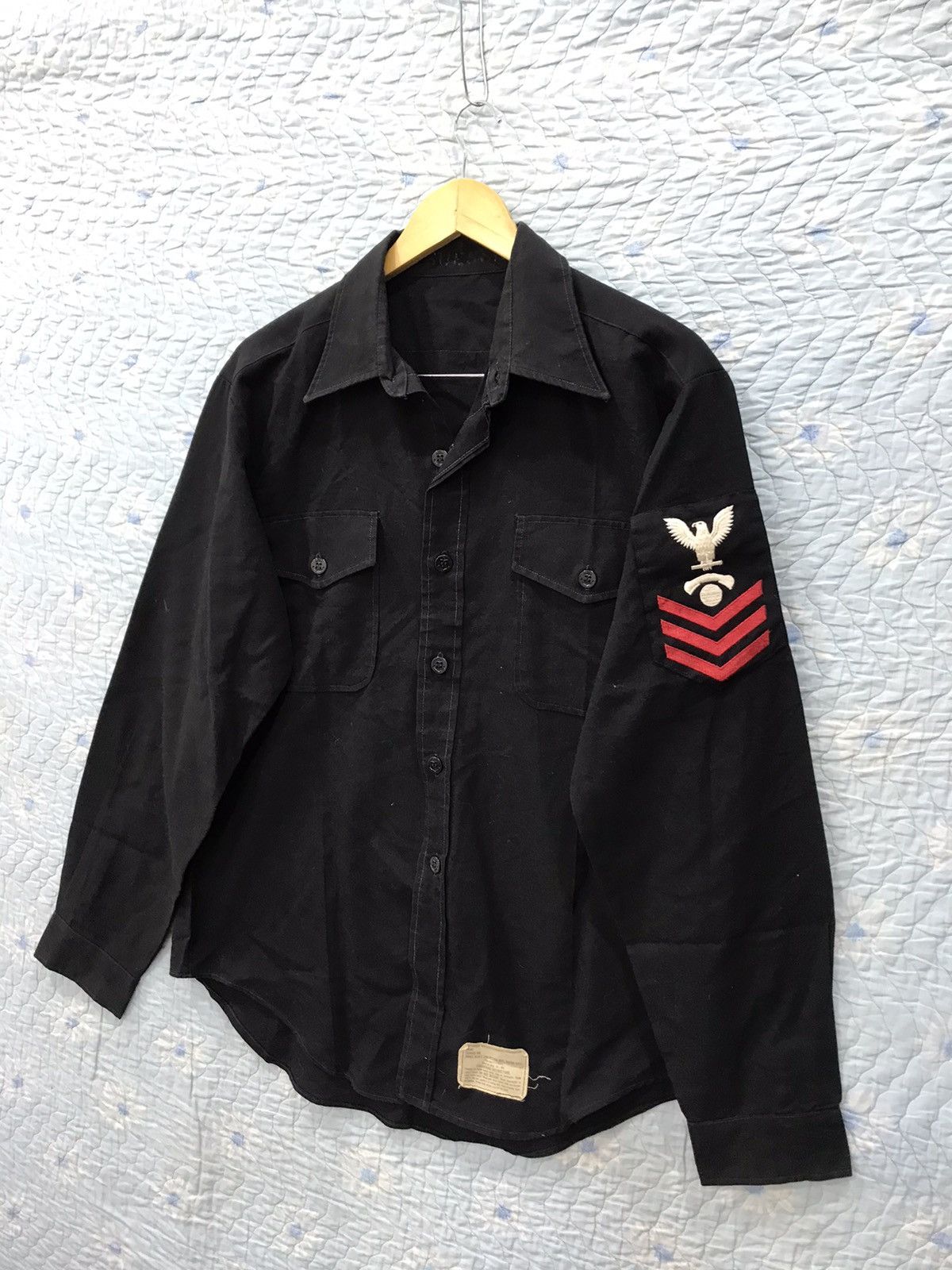 Vintage Vintage US Navy Uniform Sailor LongSleeve1973-1984 Size US XL / EU 56 / 4 - 2 Thumbnail