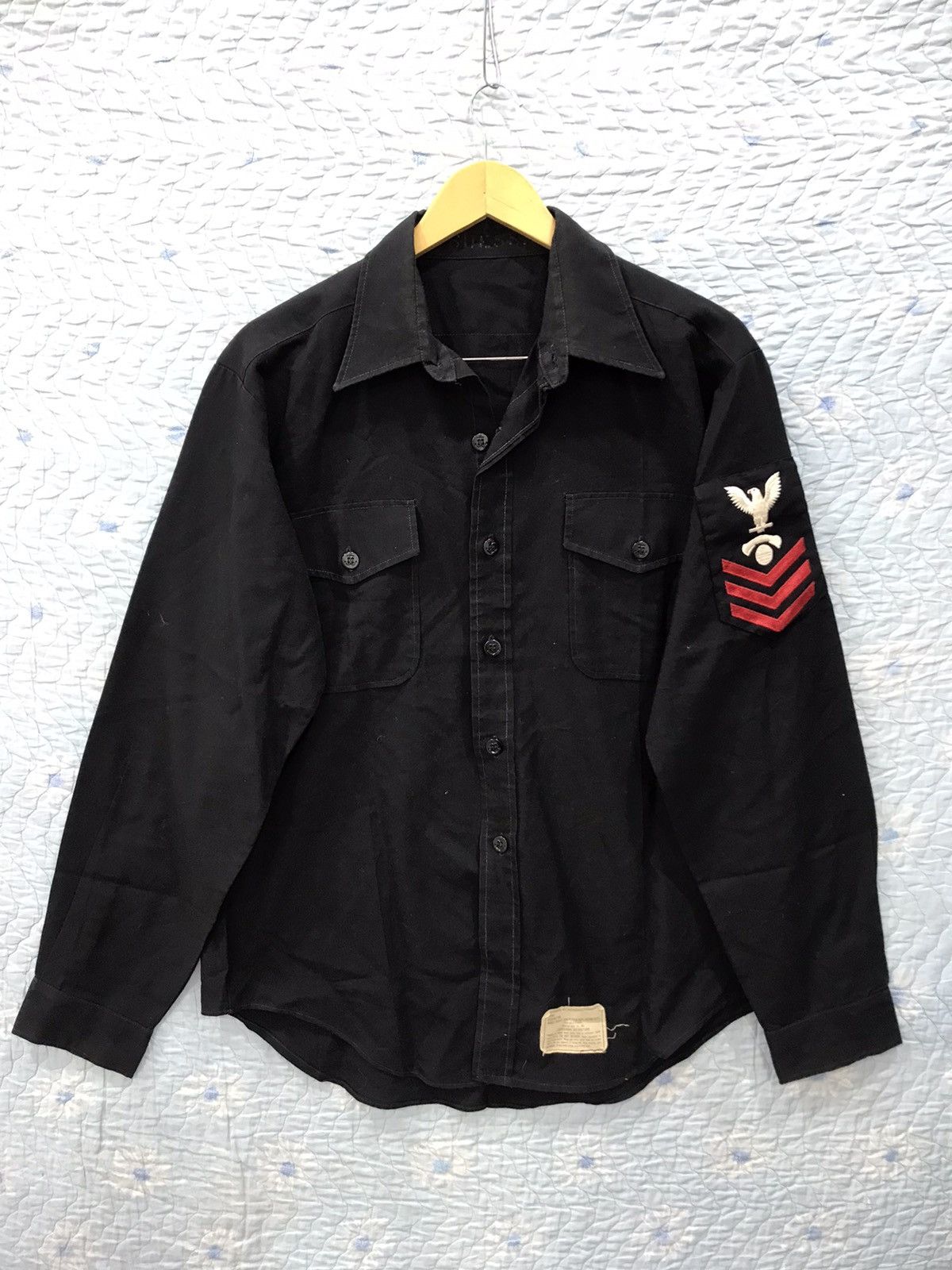 Vintage Vintage US Navy Uniform Sailor LongSleeve1973-1984 Size US XL / EU 56 / 4 - 1 Thumbnail