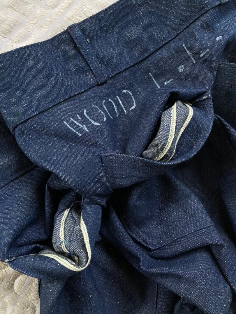 Vintage True Vintage Deadstock 50s Seafarer USN Denim Flare Pant Size US 32 / EU 48 - 4 Thumbnail