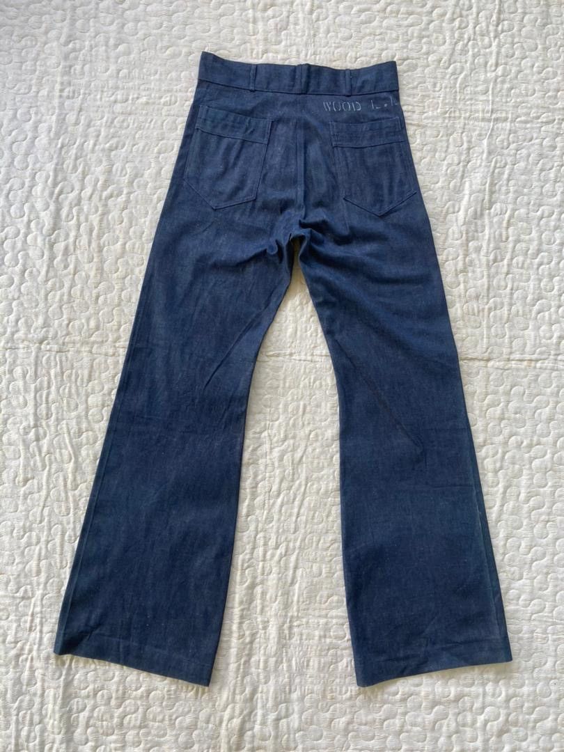 Vintage True Vintage Deadstock 50s Seafarer USN Denim Flare Pant Size US 32 / EU 48 - 2 Thumbnail