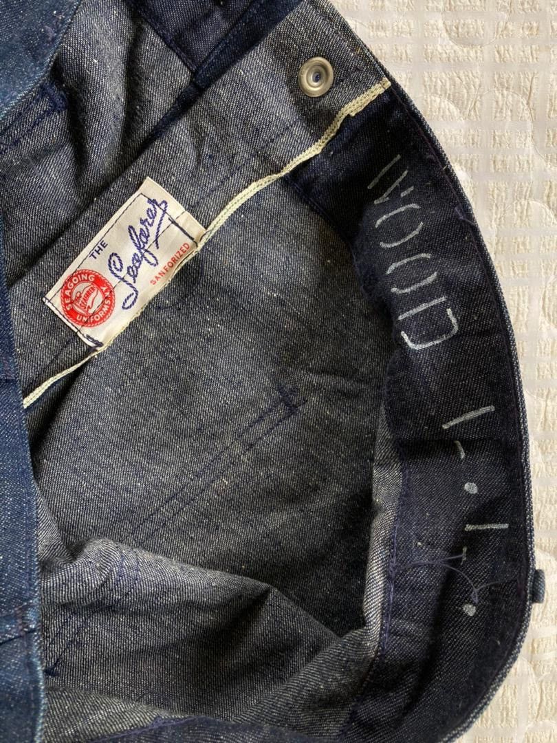 Vintage True Vintage Deadstock 50s Seafarer USN Denim Flare Pant Size US 32 / EU 48 - 6 Thumbnail