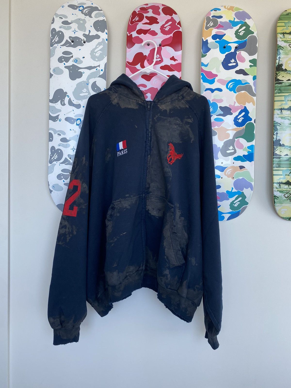 Balenciaga Distressed Polo Set Hoodie 2-