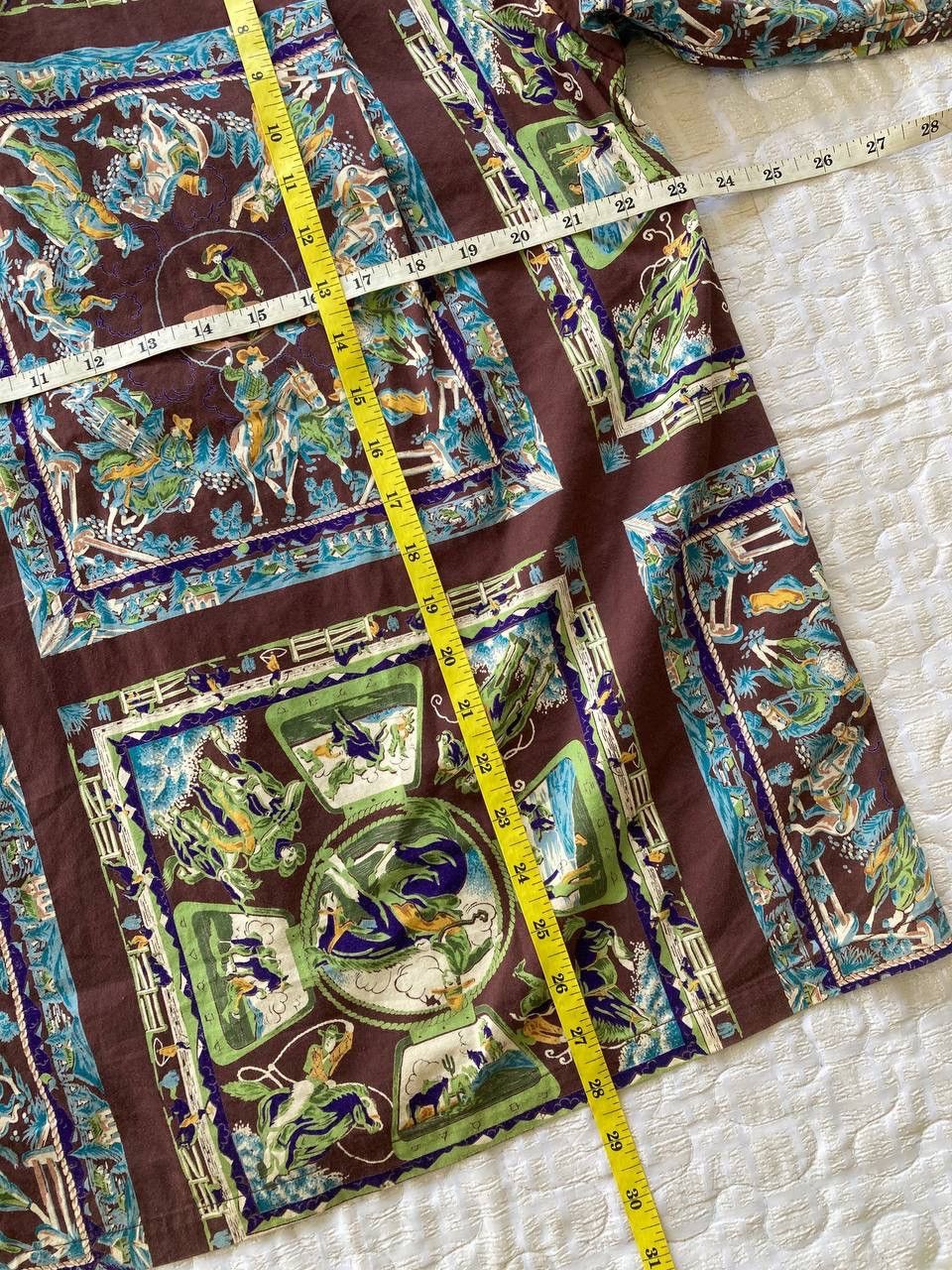 Cowboy Fullprint Button Up Shirt By Sugar Cane