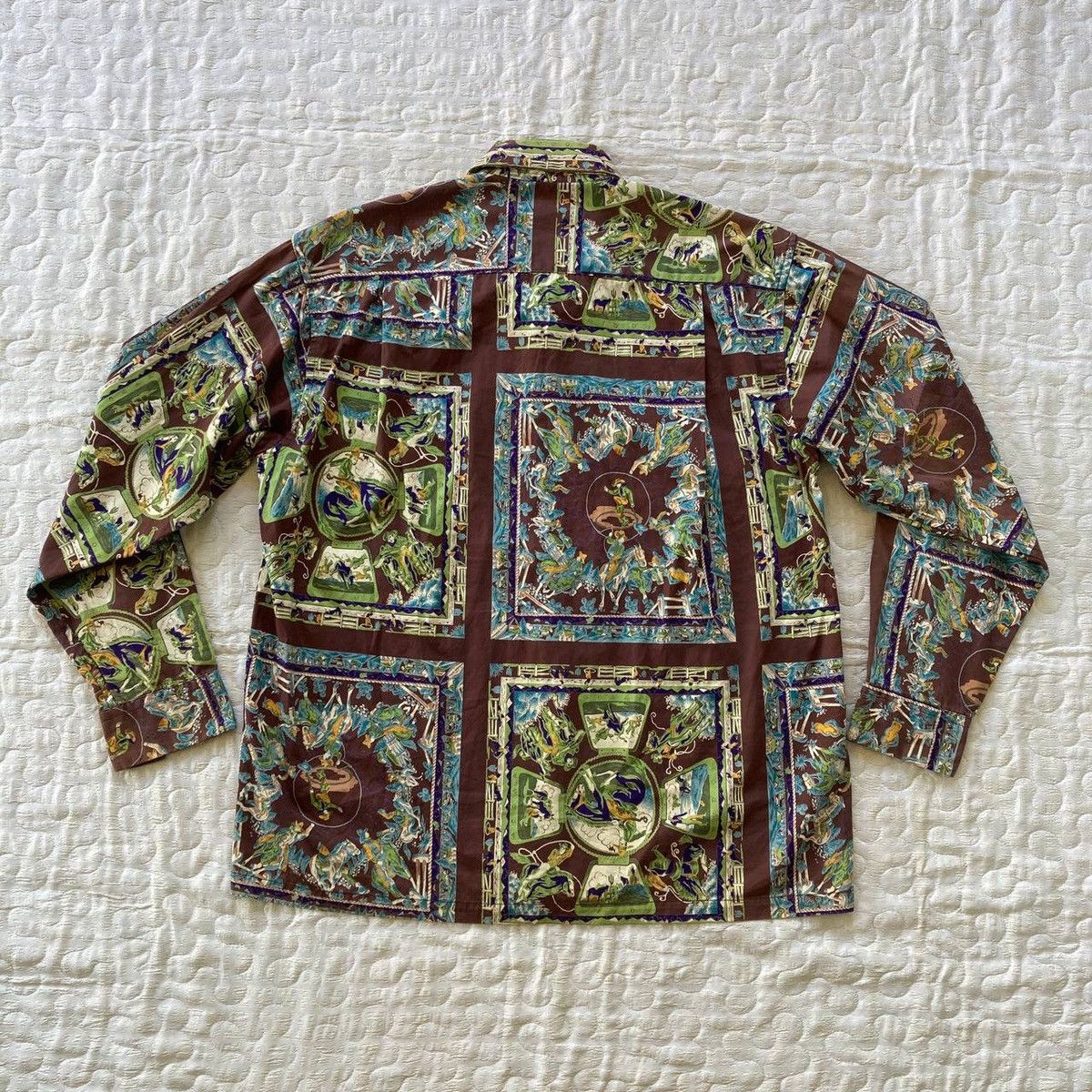 Cowboy Fullprint Button Up Shirt By Sugar Cane