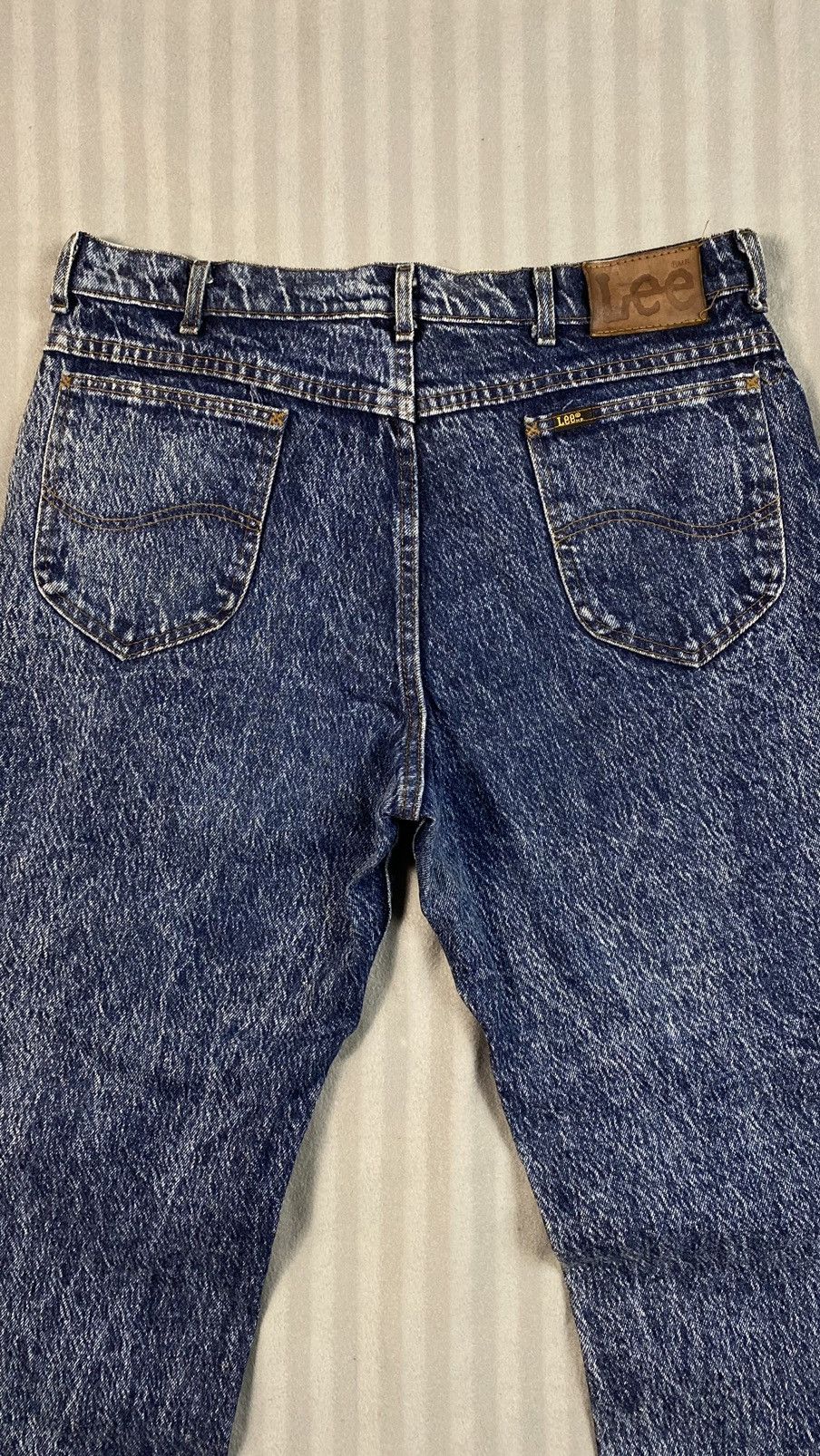 Lee × Vintage Vintage Lee 80s Stone Wash Denim Good Condition Size US 34 / EU 50 - 7 Thumbnail