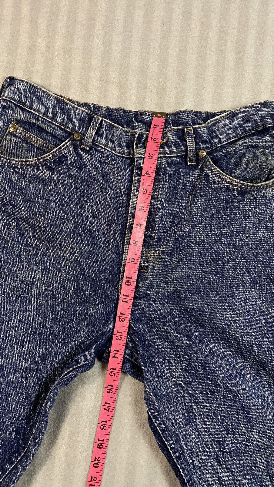 Lee × Vintage Vintage Lee 80s Stone Wash Denim Good Condition Size US 34 / EU 50 - 6 Thumbnail