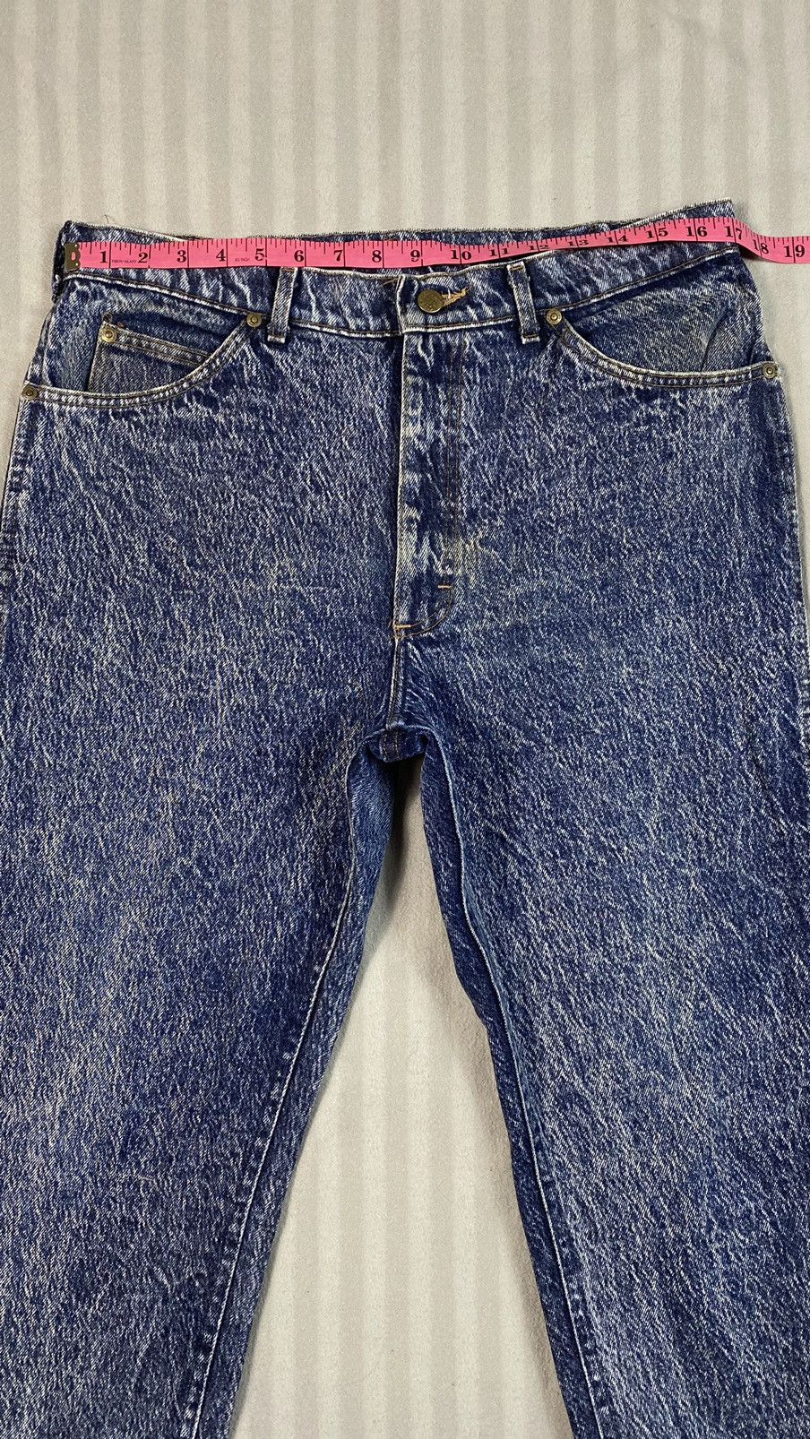 Lee × Vintage Vintage Lee 80s Stone Wash Denim Good Condition Size US 34 / EU 50 - 3 Thumbnail