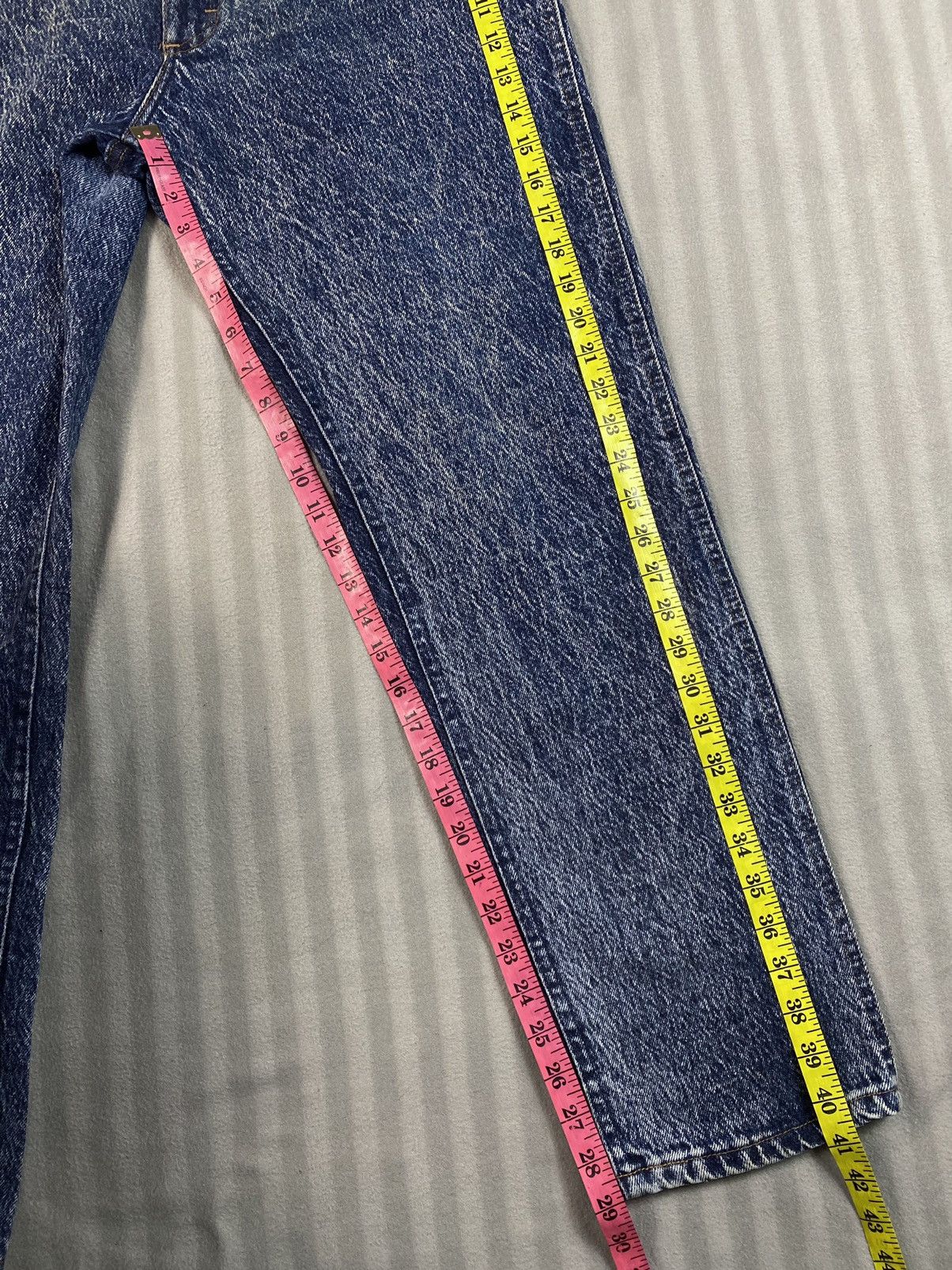 Lee × Vintage Vintage Lee 80s Stone Wash Denim Good Condition Size US 34 / EU 50 - 4 Thumbnail
