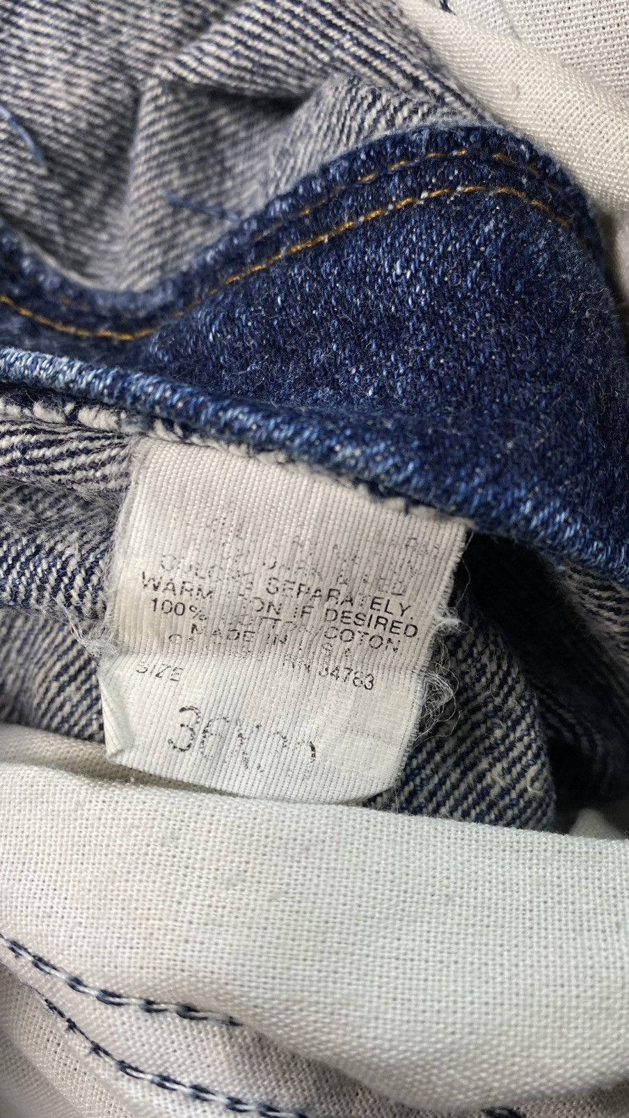 Lee × Vintage Vintage Lee 80s Stone Wash Denim Good Condition Size US 34 / EU 50 - 10 Thumbnail