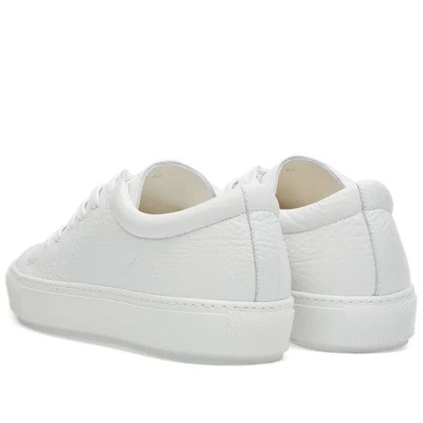 Acne Studios NEW 40 White Adrian Classic Sneakers Grain Leather Shoes Size US 7 / EU 40 - 3 Thumbnail