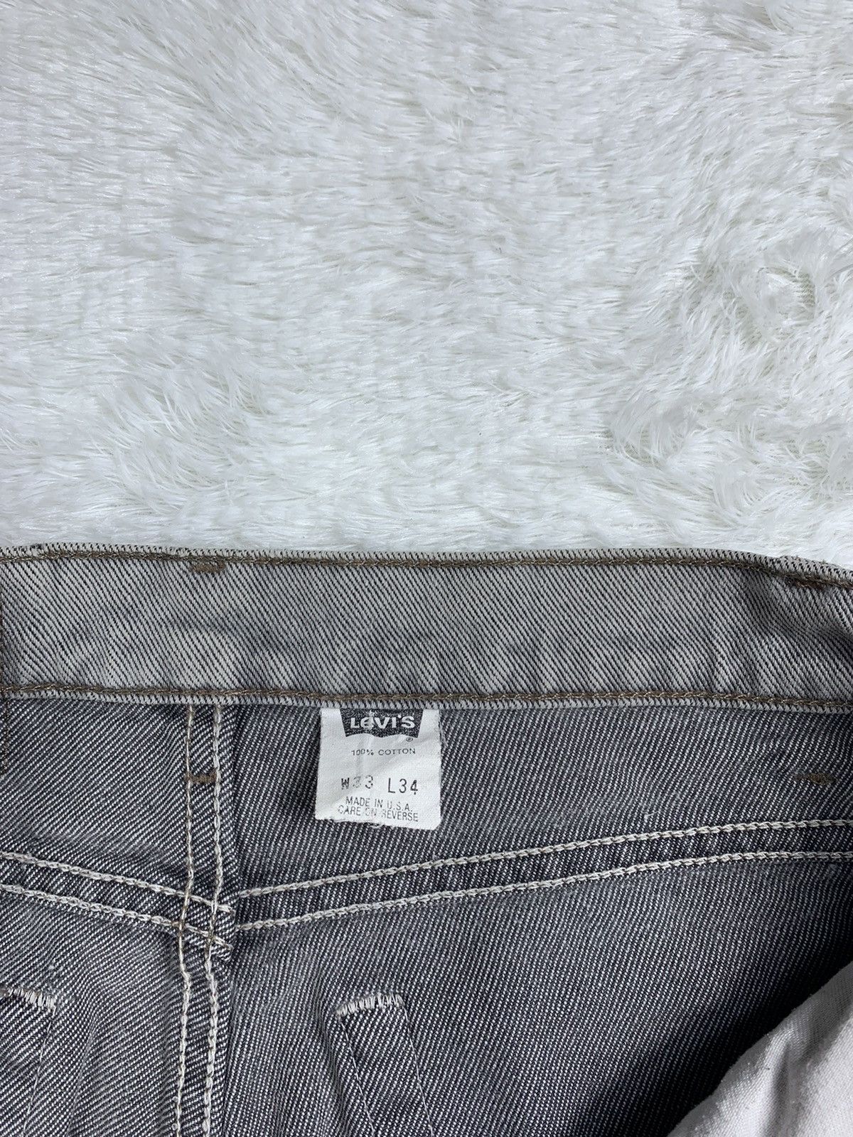 Levi's × Vintage 90's Vintage Levis 560 Light Wash Grey Jeans Size US 33 - 14 Thumbnail