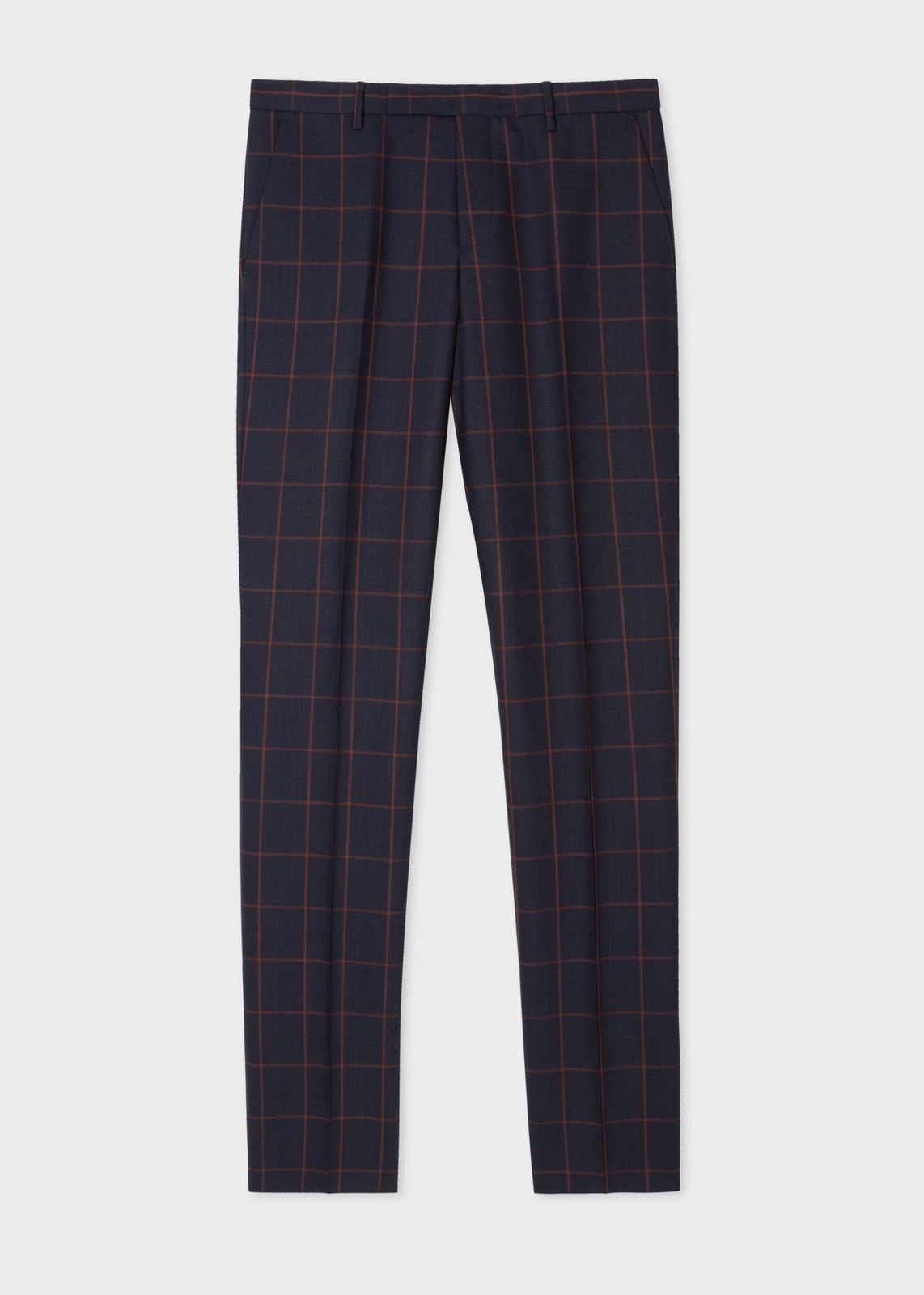 Paul Smith NEW sz32 Slim Windowpane Check Loro Piana Wool Trouser Pants Size US 32 / EU 48 - 4 Thumbnail