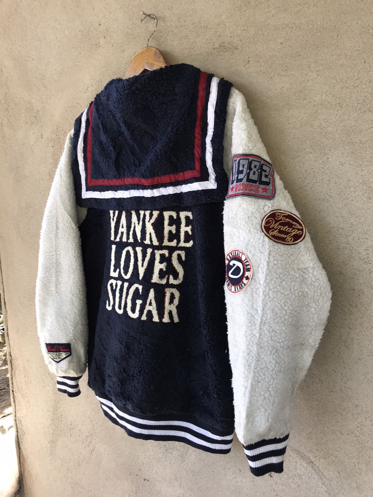 MLB RARE VINTAGE YANKEES FULL ZIPPER JACKET Size US L / EU 52-54 / 3 - 3 Thumbnail