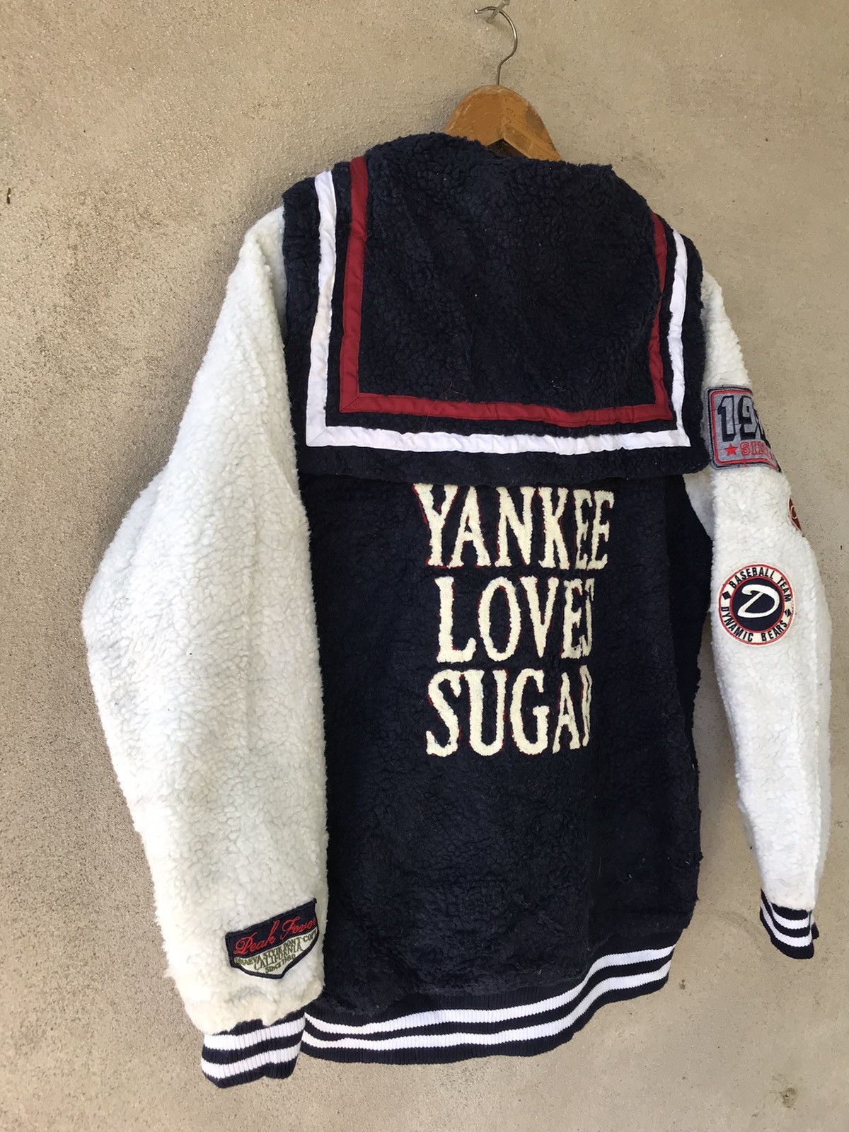 MLB RARE VINTAGE YANKEES FULL ZIPPER JACKET Size US L / EU 52-54 / 3 - 4 Thumbnail