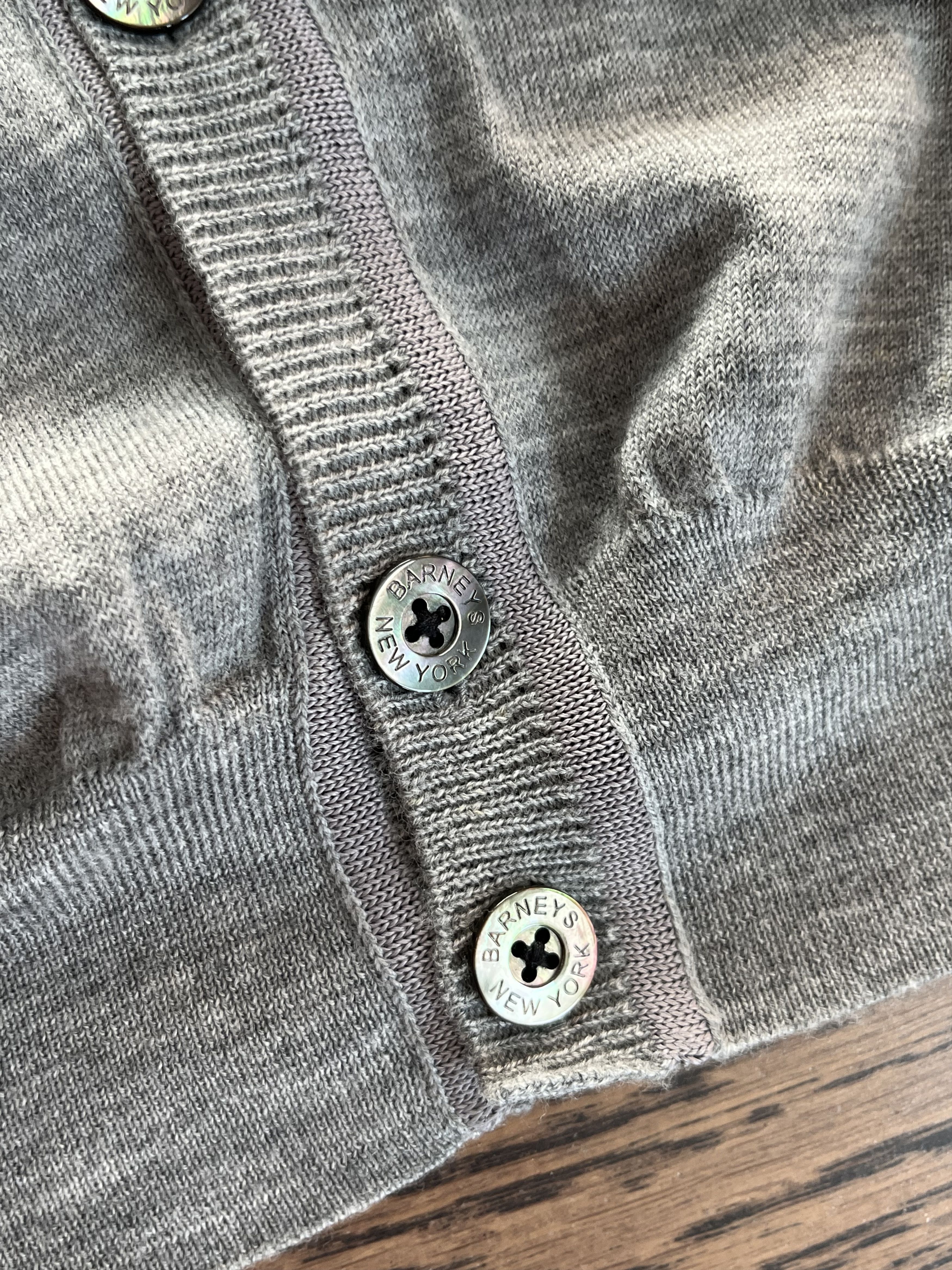 Barneys New York Barneys New York Japan Version Wool Fine Knit Mens Grey Vest Size US S / EU 44-46 / 1 - 14 Thumbnail