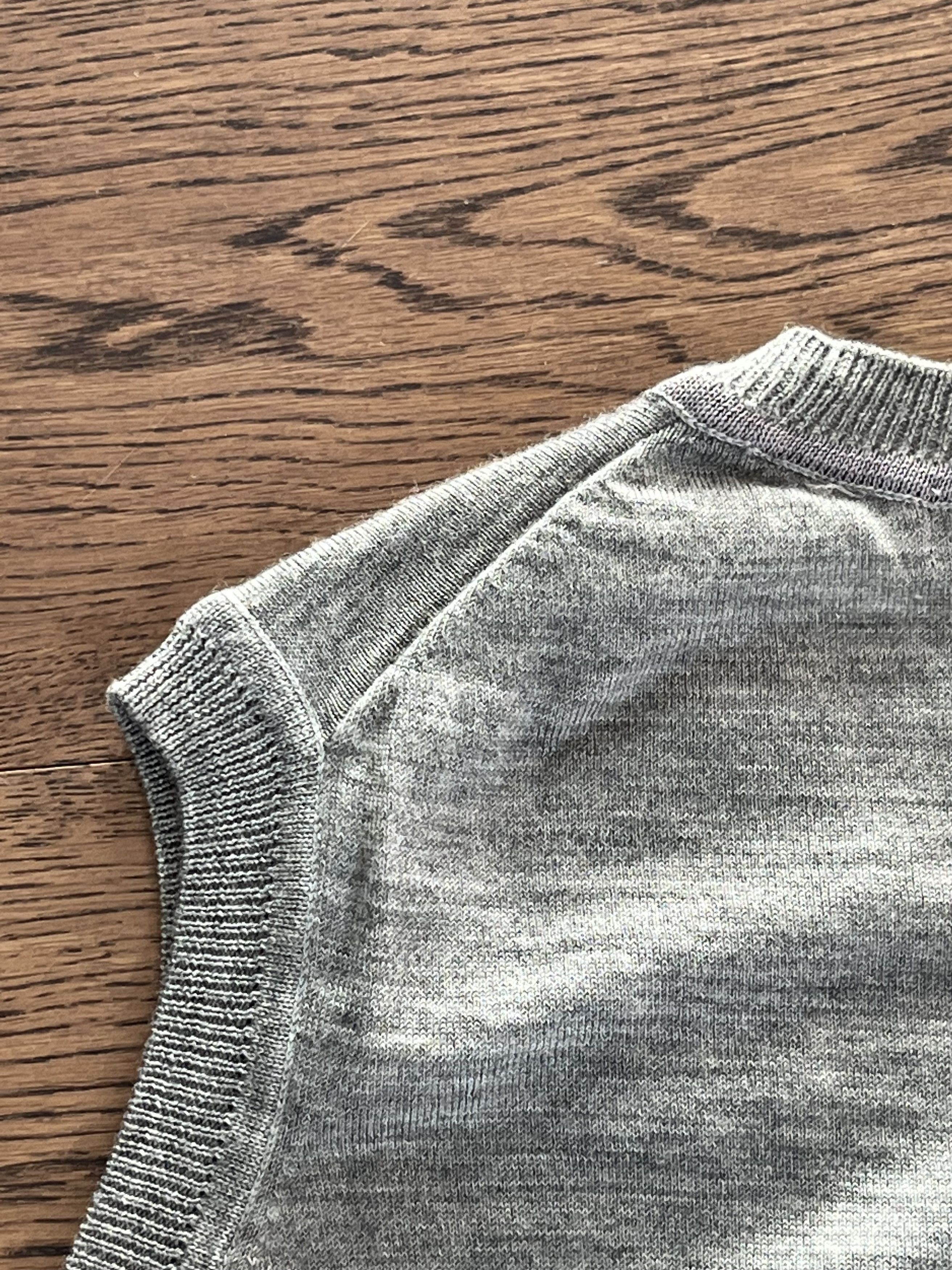 Barneys New York Barneys New York Japan Version Wool Fine Knit Mens Grey Vest Size US S / EU 44-46 / 1 - 10 Thumbnail