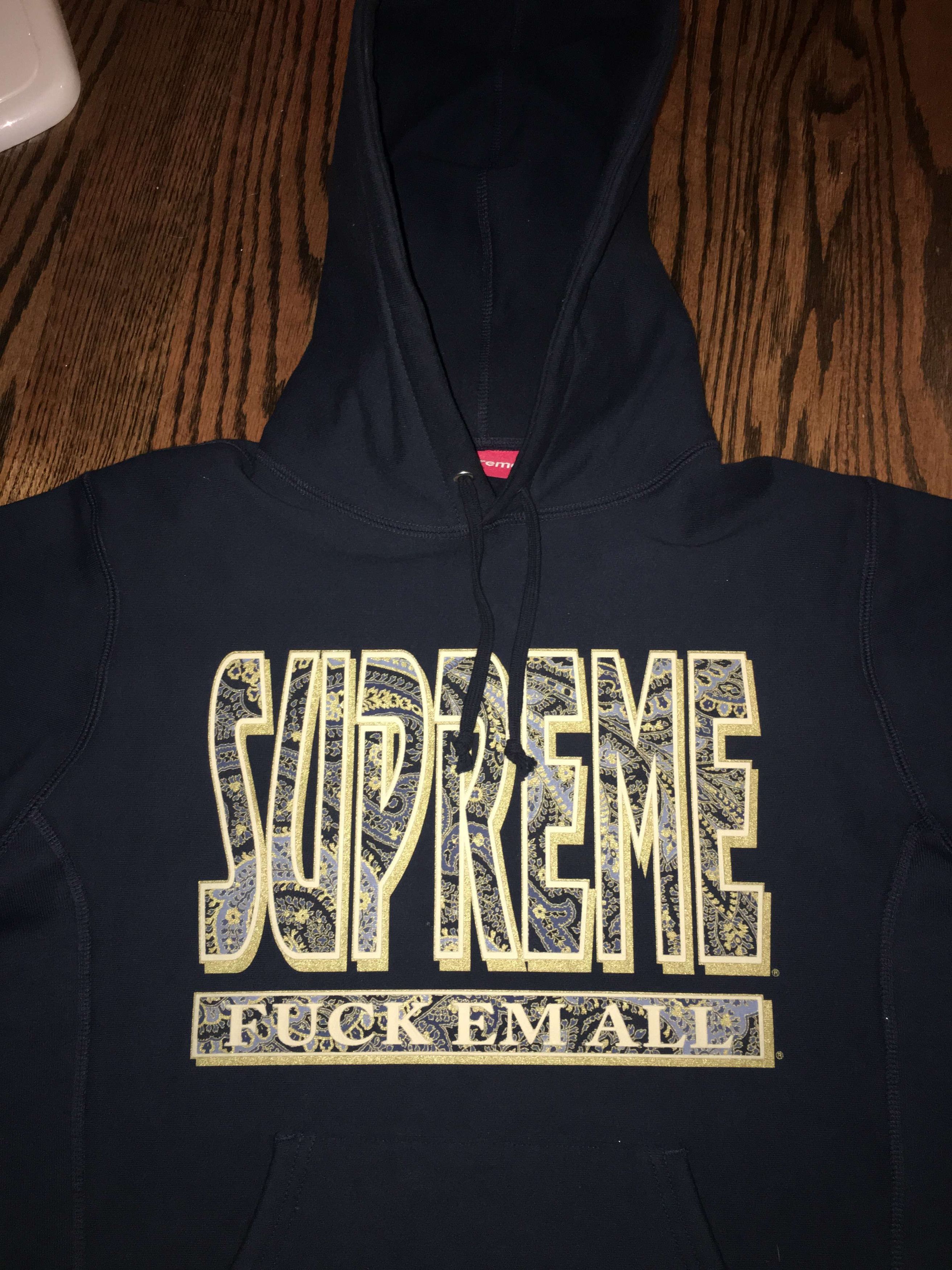 Supreme Fuck Em Hoodie | Grailed