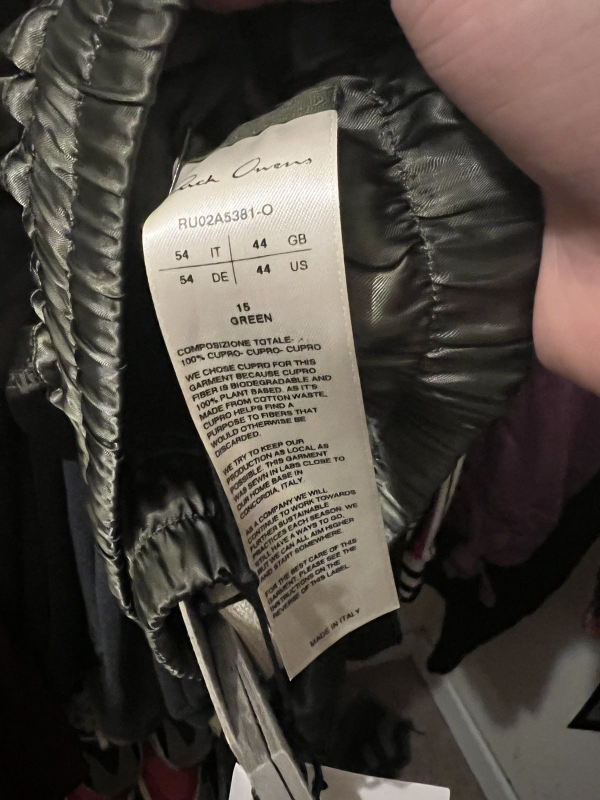 Rick Owens Rick owens Gethsemane Cropped Pants Green Size US 44 / EU 60 - 13 Thumbnail