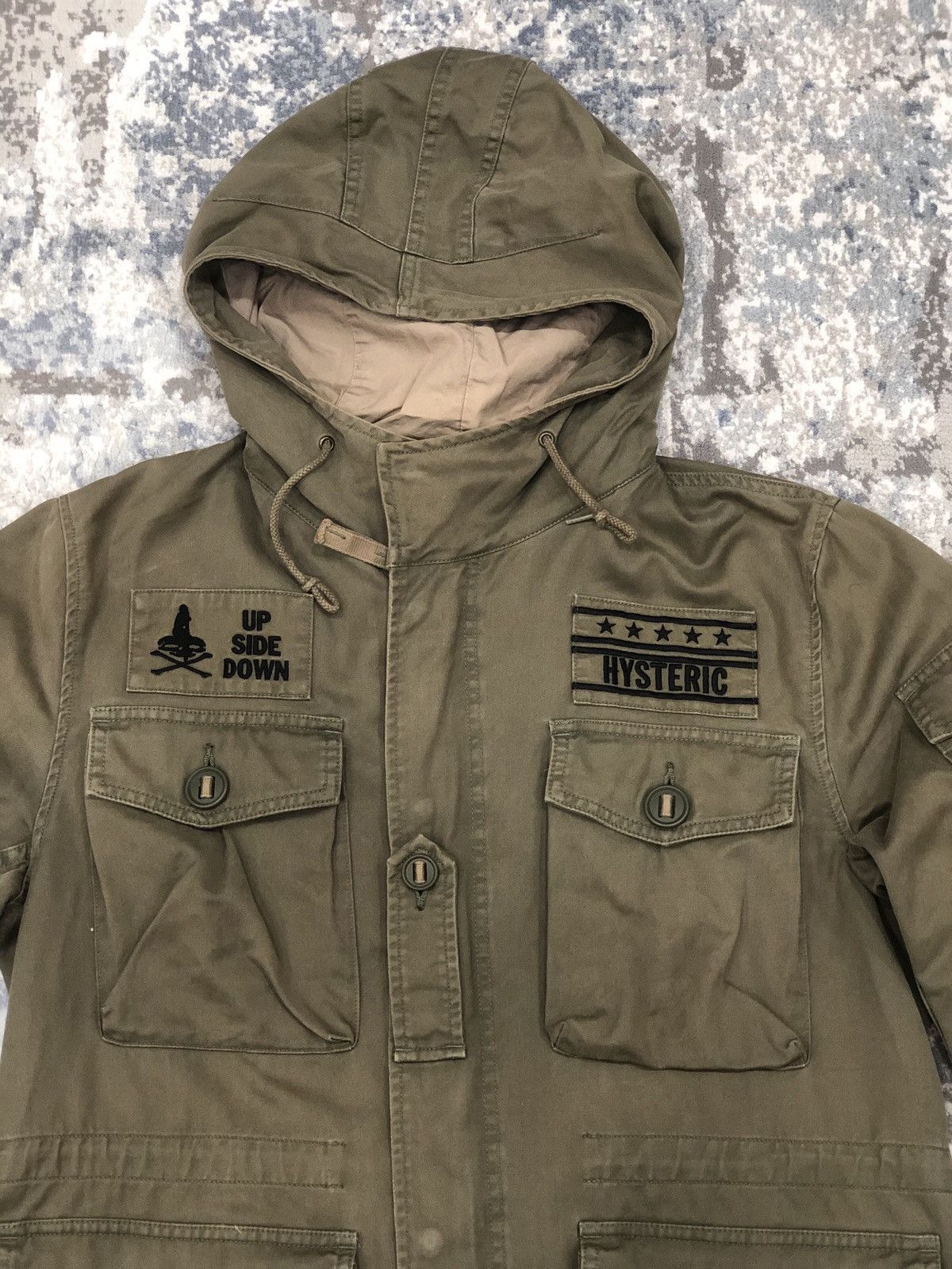 Hysteric Glamour HYSTERIC GLAMOUR Tactical M65 Style Hoodie Jacket Size US L / EU 52-54 / 3 - 5 Thumbnail