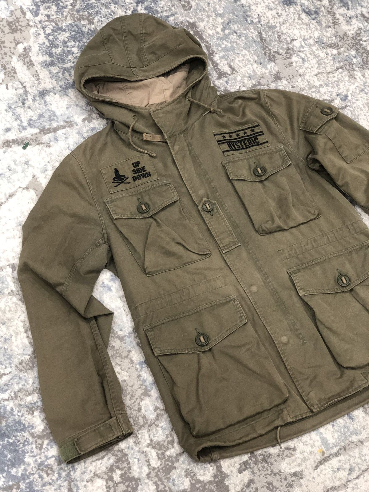 Hysteric Glamour HYSTERIC GLAMOUR Tactical M65 Style Hoodie Jacket Size US L / EU 52-54 / 3 - 3 Thumbnail