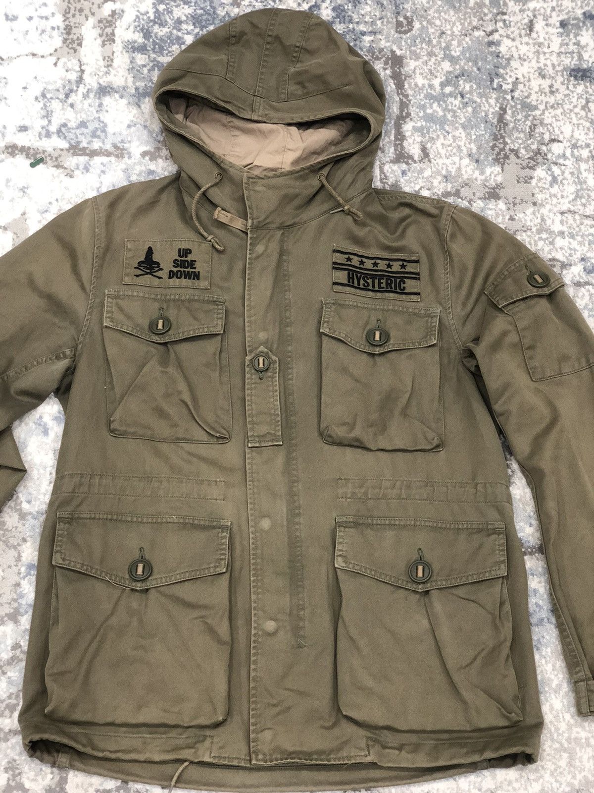 Hysteric Glamour HYSTERIC GLAMOUR Tactical M65 Style Hoodie Jacket Size US L / EU 52-54 / 3 - 4 Thumbnail