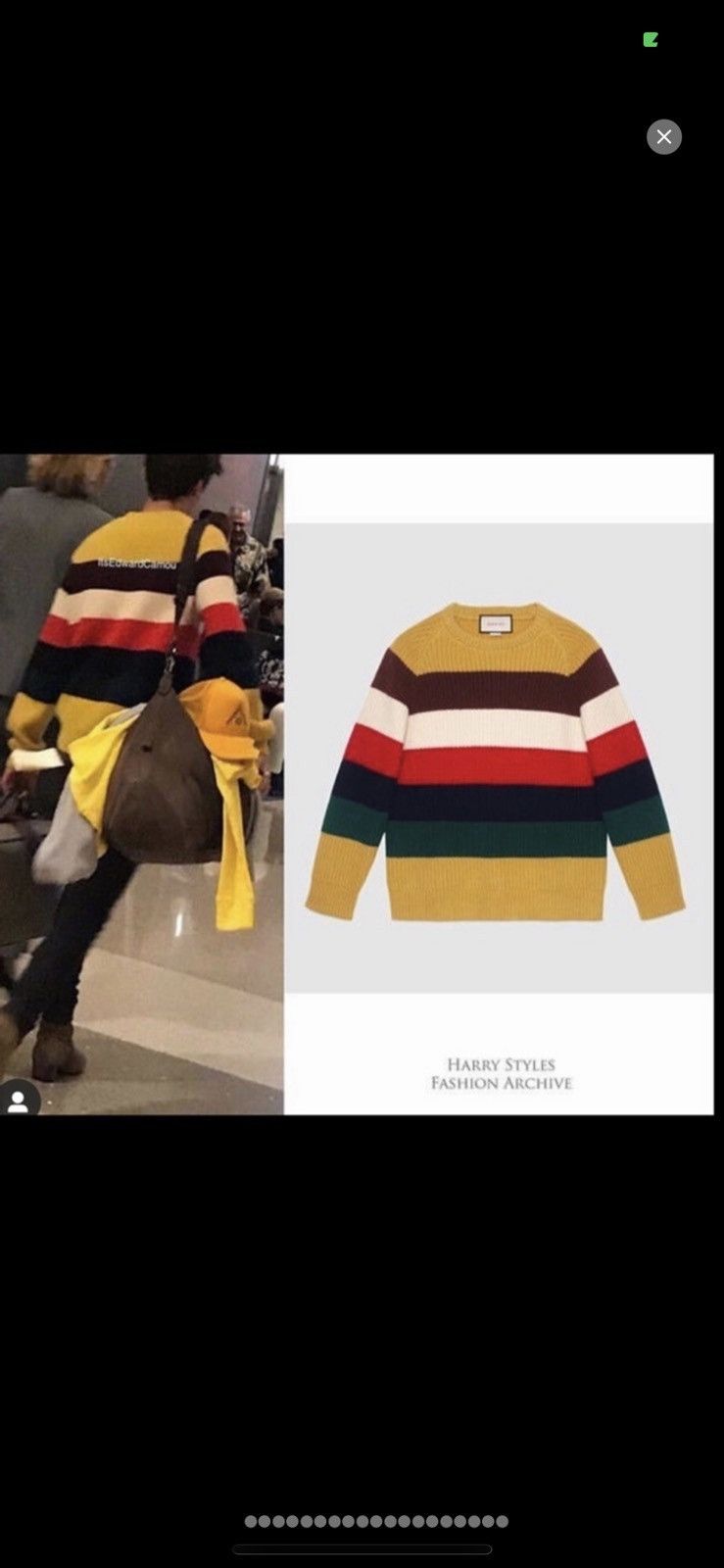 Gucci Gucci striped sweater as worn by Harry styles Size US M / EU 48-50 / 2 - 1 Thumbnail